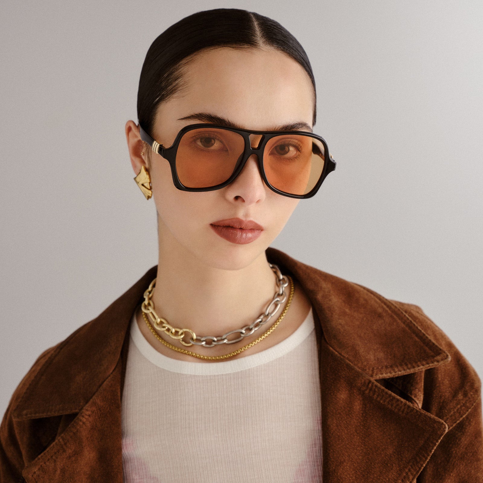 Fortune Teller Black Uni-Sex Aviator Sunglasses | Le Specs