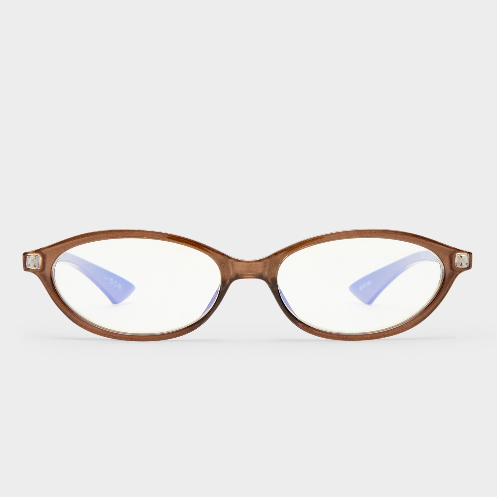 Duskfall Dark Cocoa Female Oval Blue Light | Le Specs