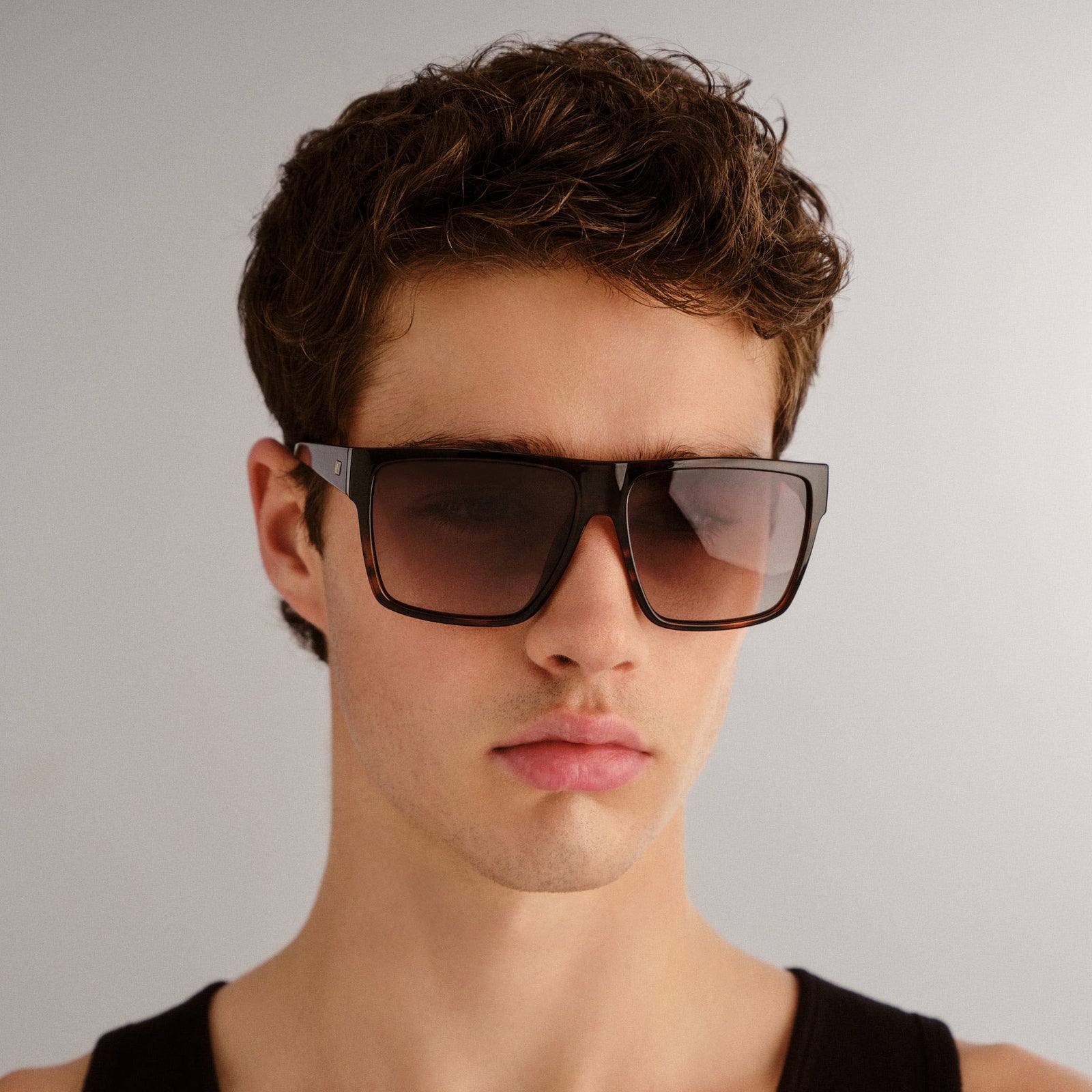 Dark Magic Tort Male D-Frame Sunglasses | Le Specs