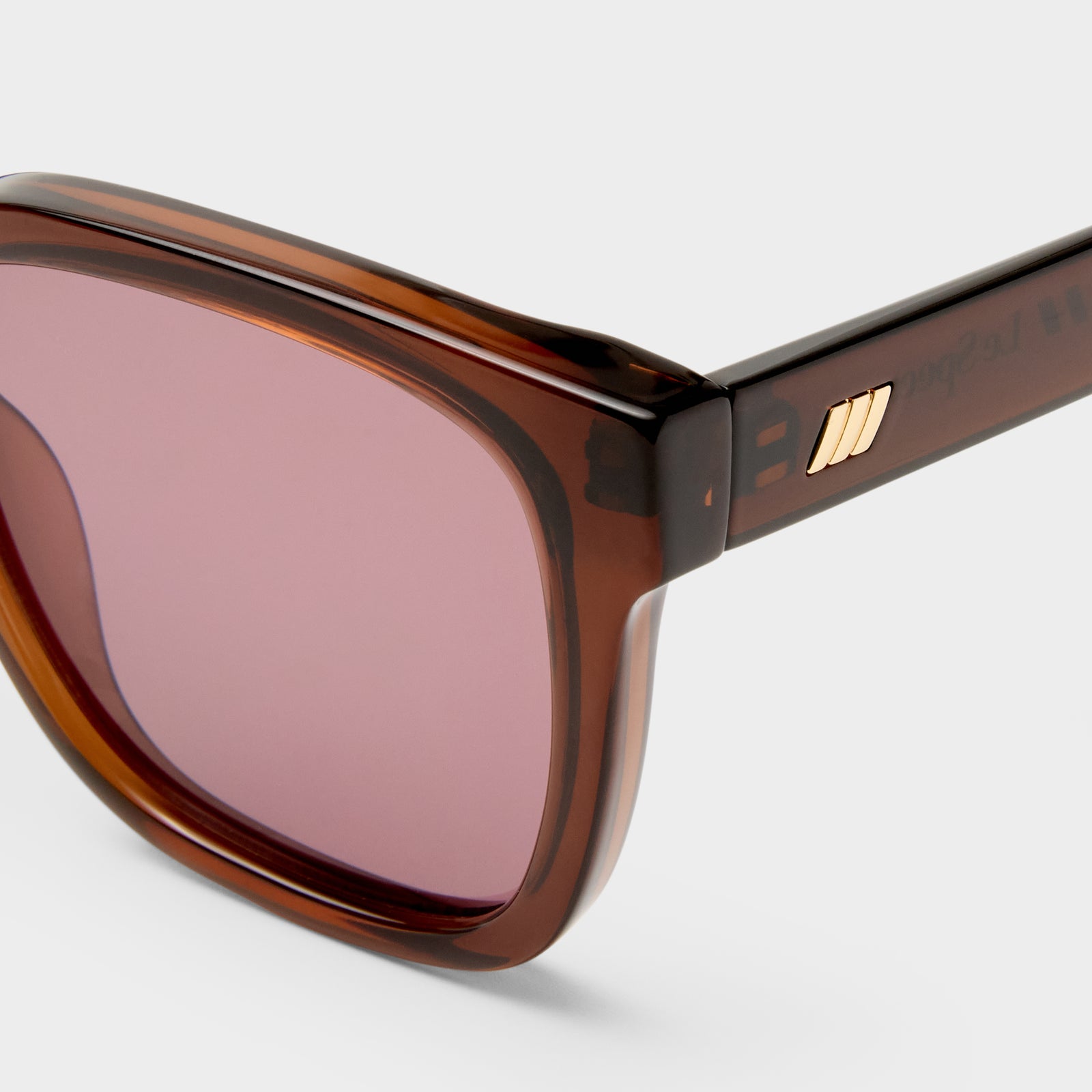 Elixir Dark Chocolate Female Square Sunglasses | Le Specs