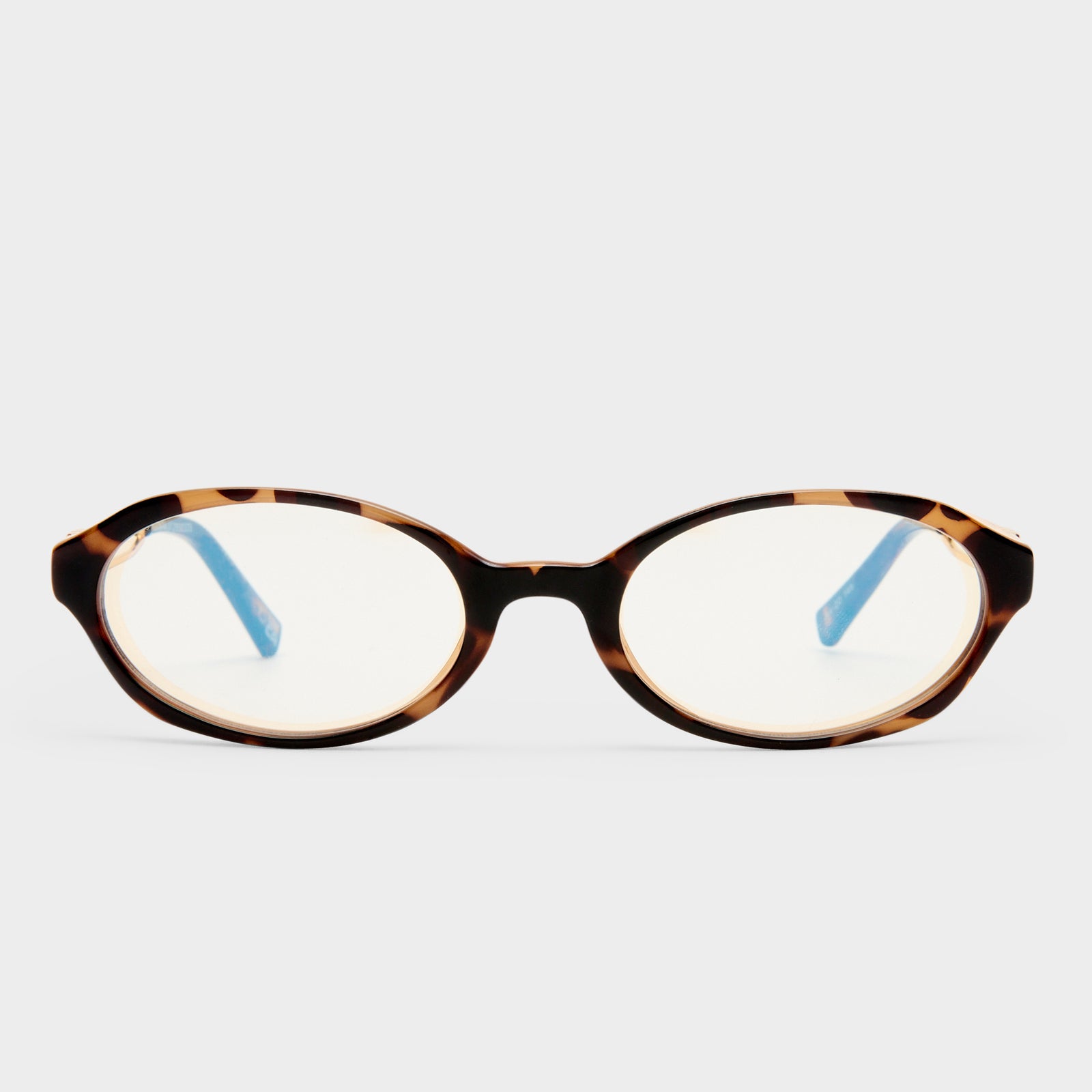 Lunita Tort Female Octagon Blue Light | Le Specs