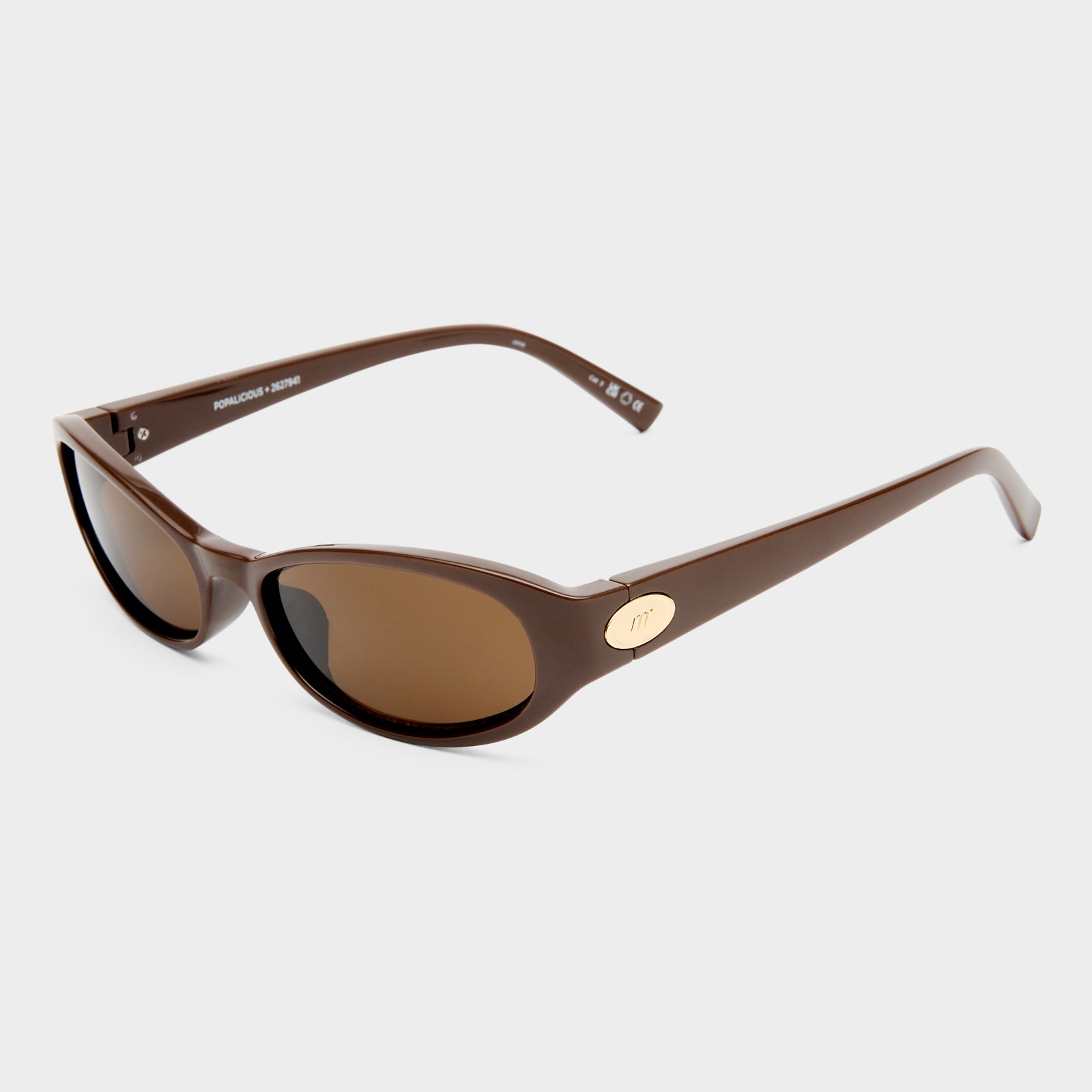 Popalicious + Cocoa Female Oval Sunglasses | Le Specs