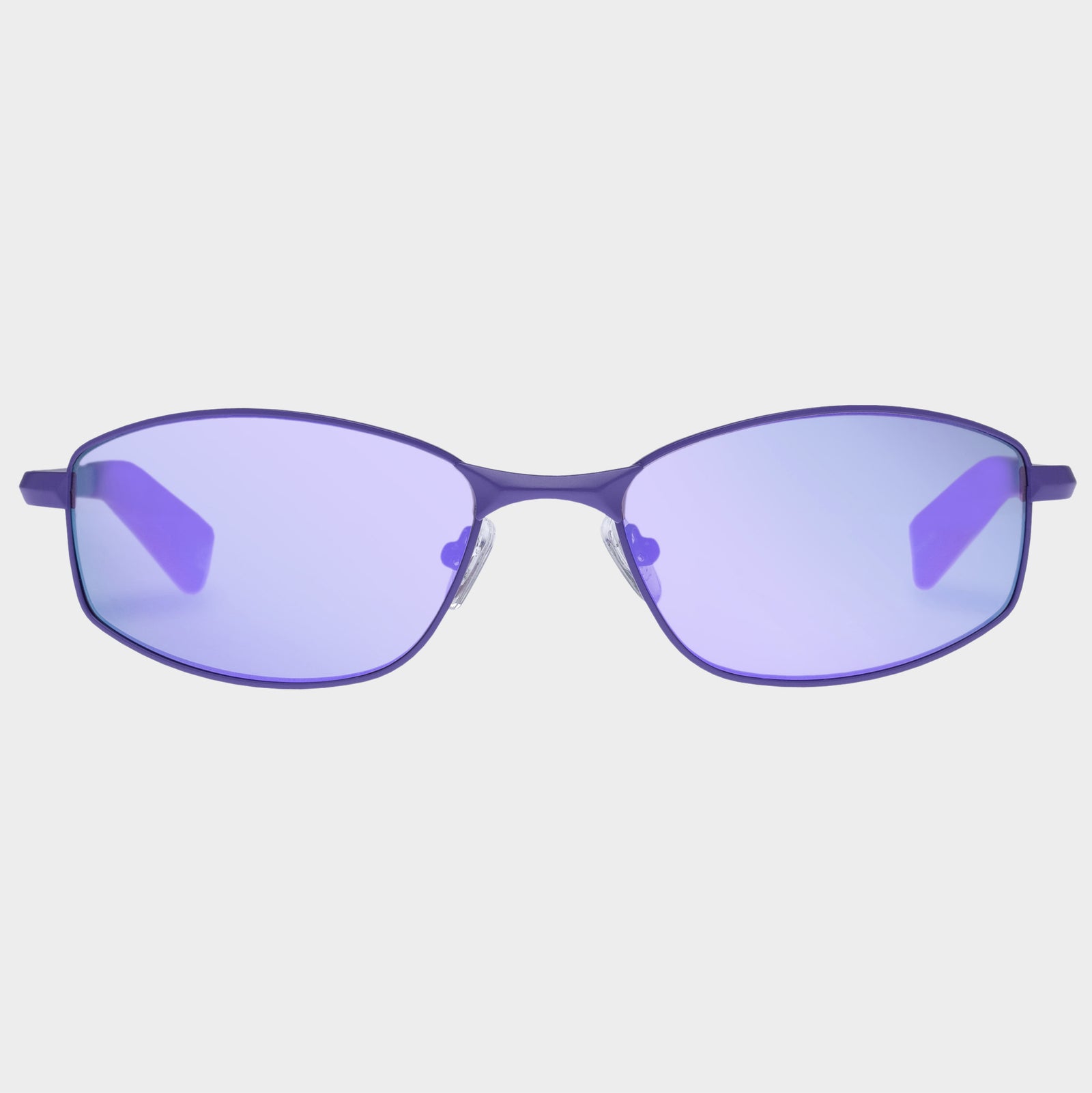Star Beam Matte Violet Uni-Sex Wrap Sunglasses | Le Specs