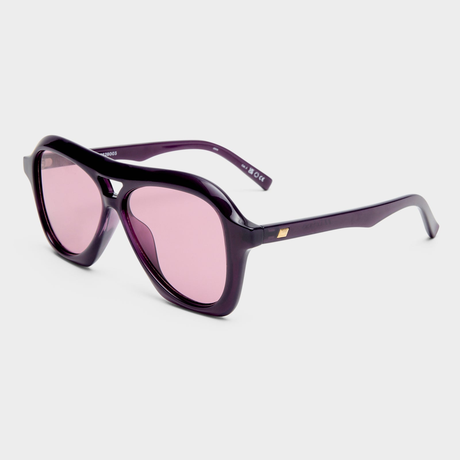Drizzle Deep Plum Uni-Sex Aviator Sunglasses | Le Specs