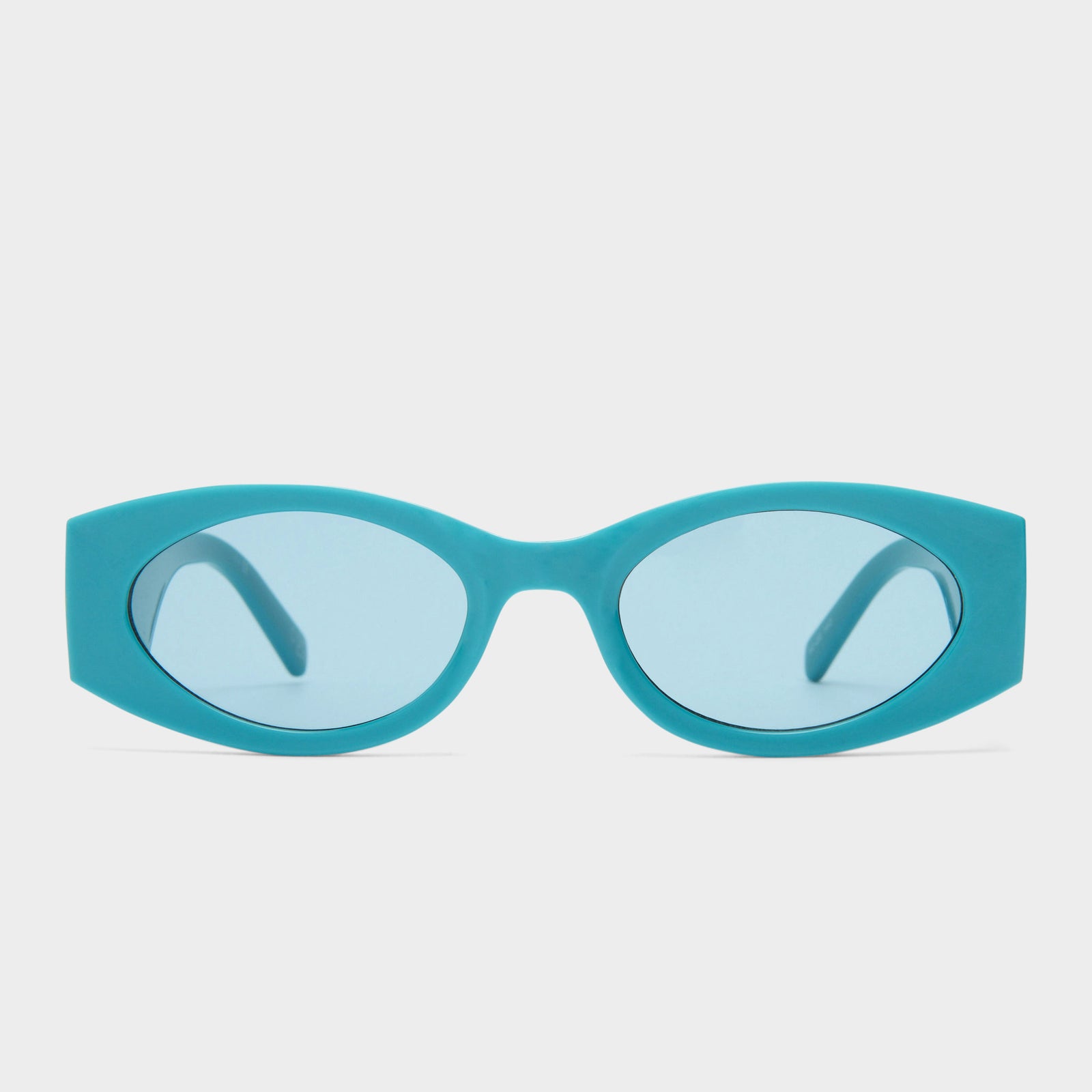 Mermaiden Teal Female Oval Sunglasses | Le Specs