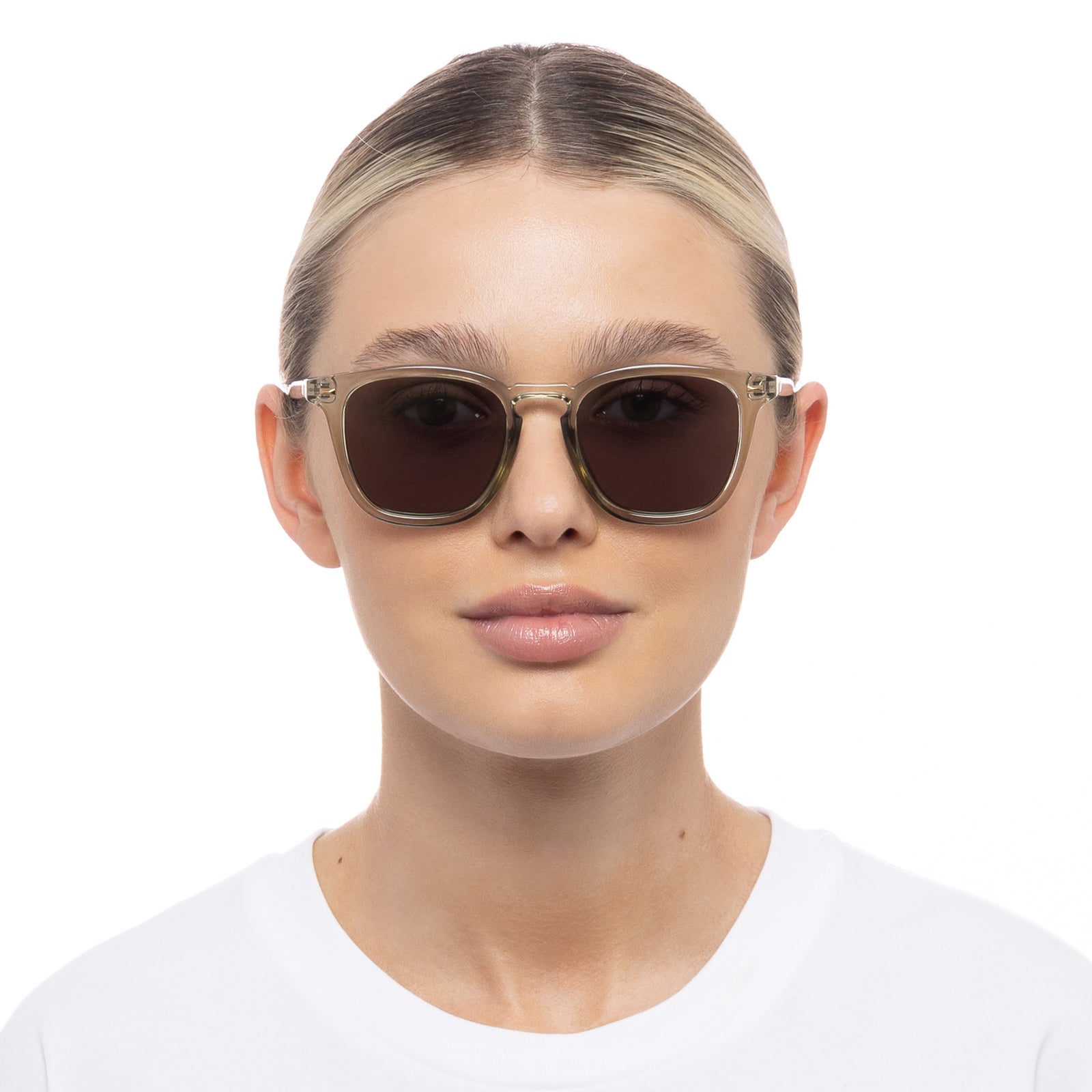 No Biggie Eucalyptus Uni-Sex D-Frame Sunglasses | Le Specs
