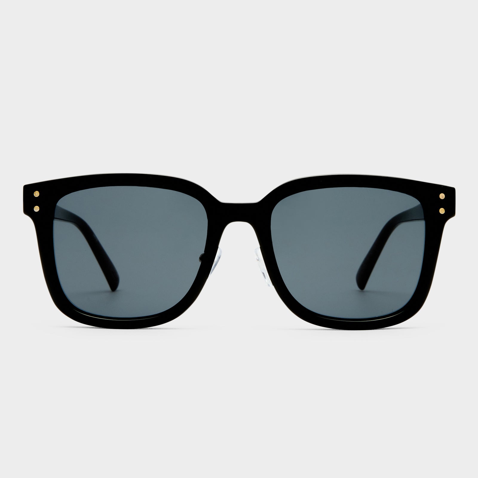 Le Domino + Black Female Square Sunglasses | Le Specs