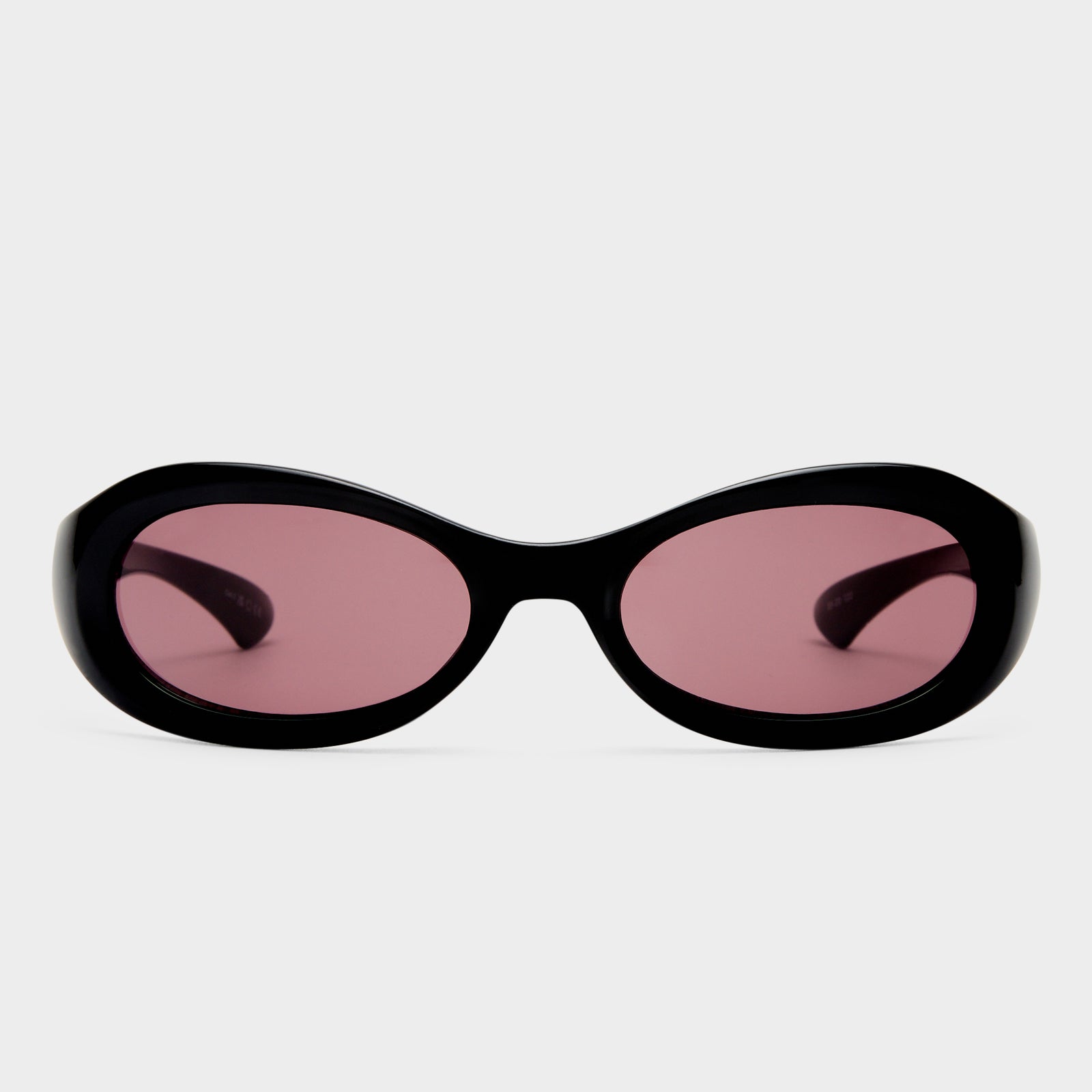 Nightcrawler Black Uni-Sex Oval Sunglasses | Le Specs