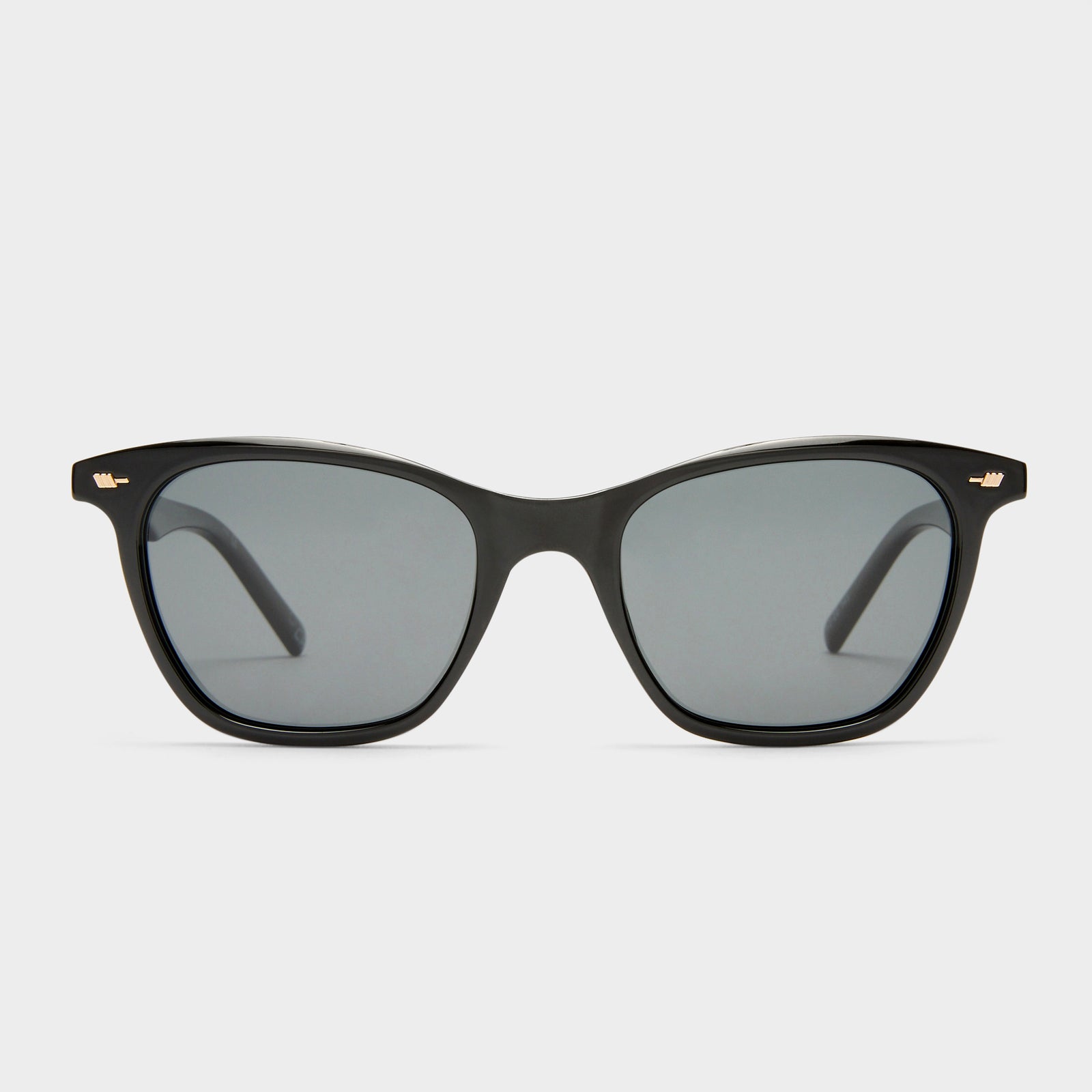 Nonsensical Black Uni-Sex D-Frame Sunglasses | Le Specs
