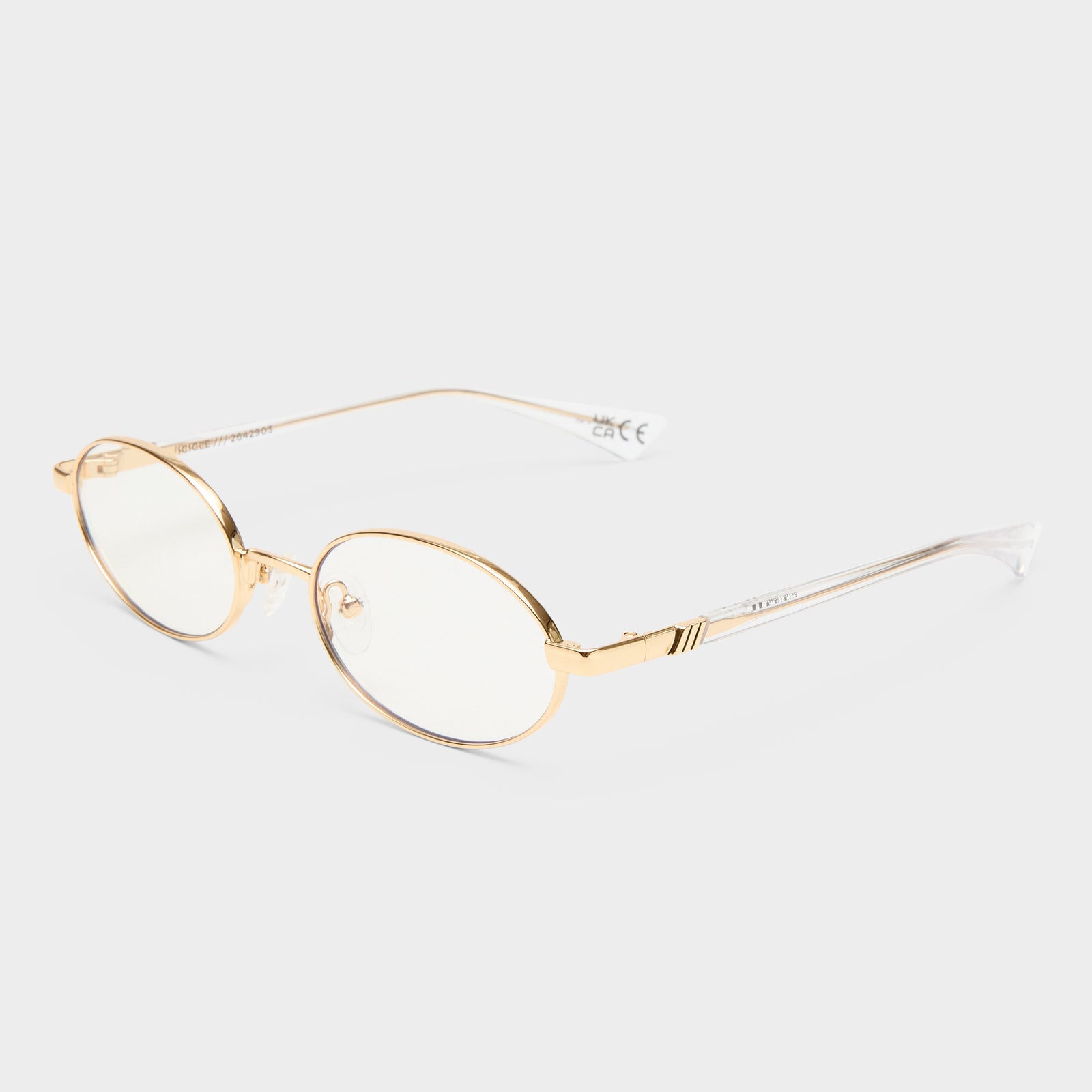 Icicle Gold Uni-Sex Wrap Blue Light | Le Specs