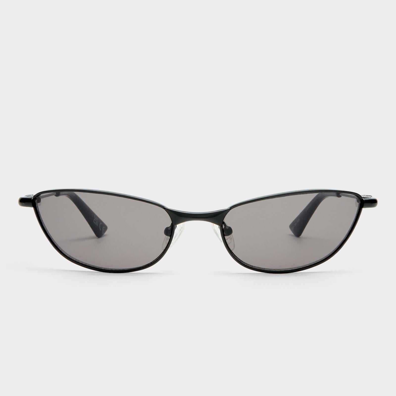 Thorned Black Uni-Sex Oval Sunglasses | Le Specs