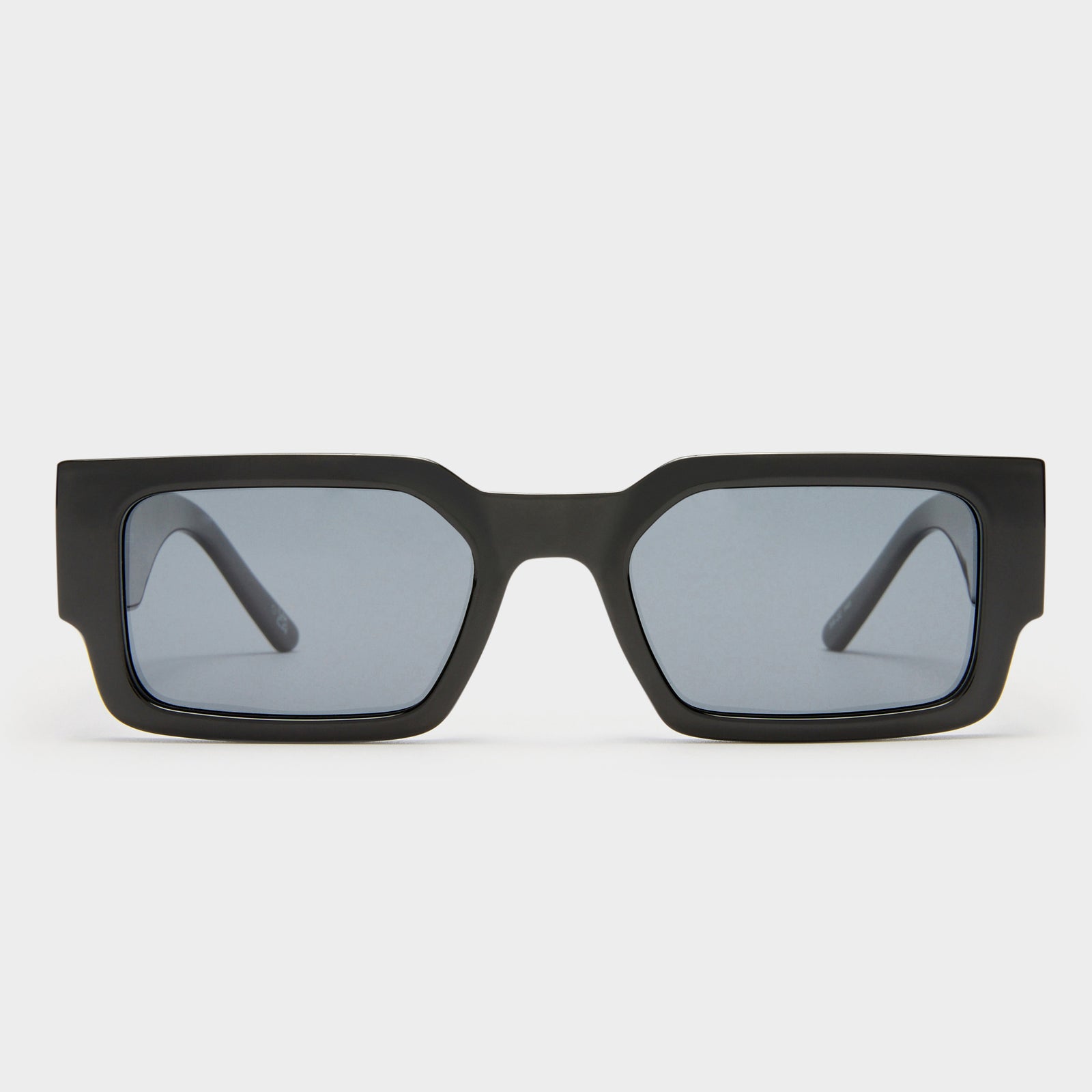 Contemplation Black Uni-Sex Rectangle Sunglasses | Le Specs