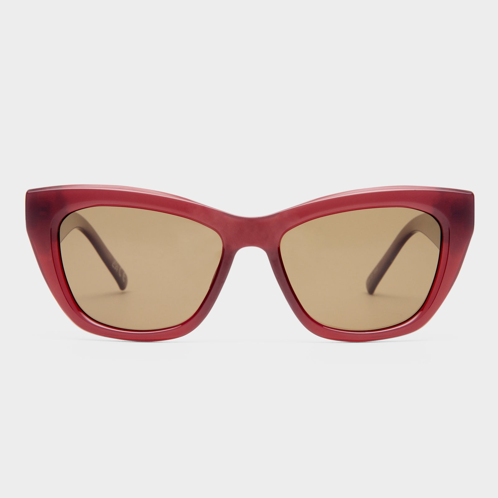 Lumen + Cranberry Female Cat-Eye Sunglasses | Le Specs