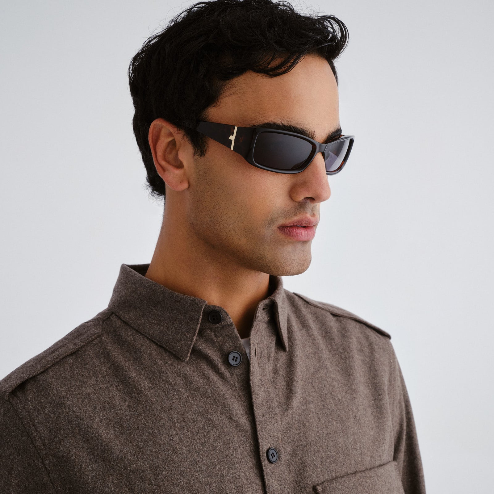 Du Jour Tortoisehell Uni-Sex Rectangle Sunglasses | Le Specs