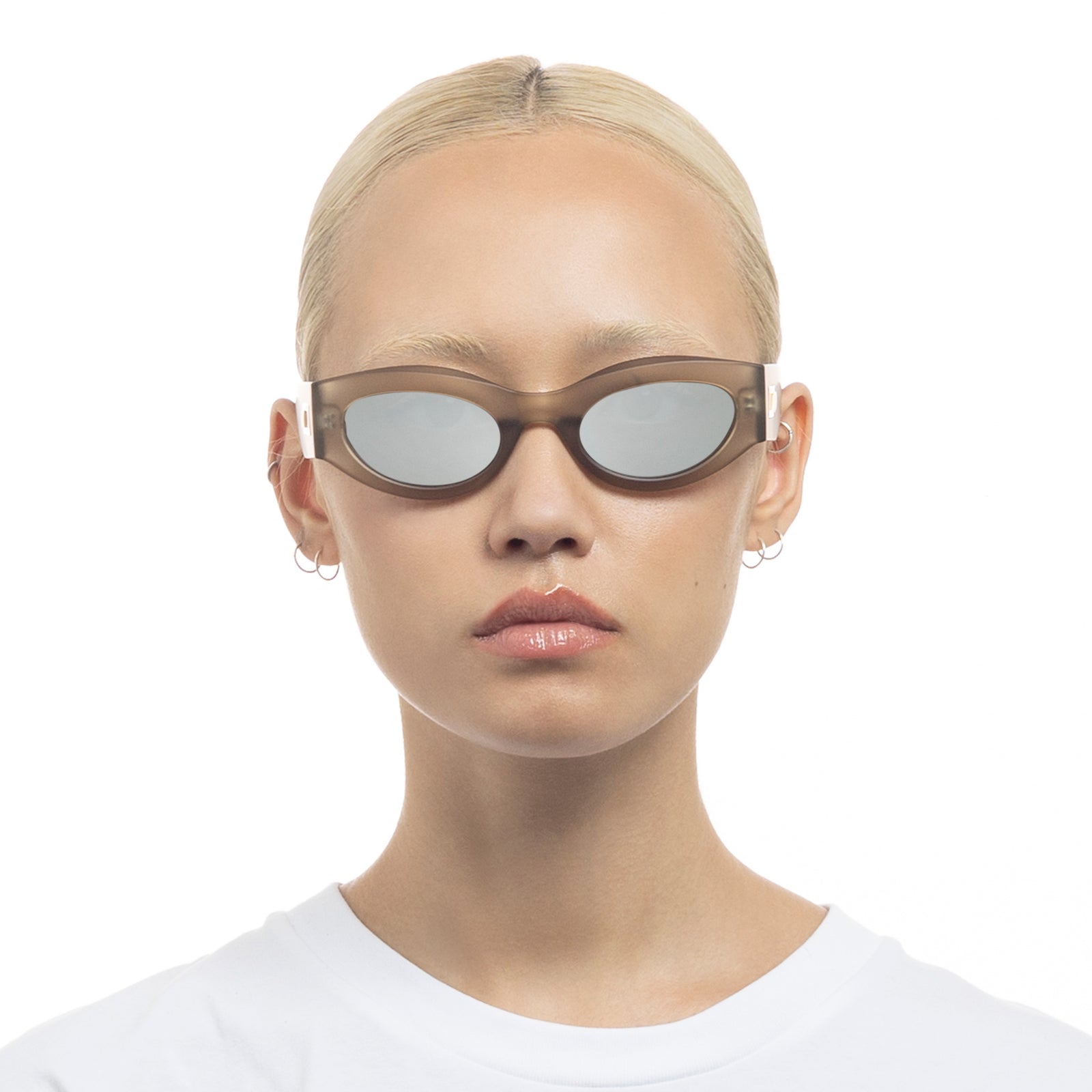 Body Bumpin Ii Matte Olive Leaf Uni-Sex Oval Sunglasses | Le Specs