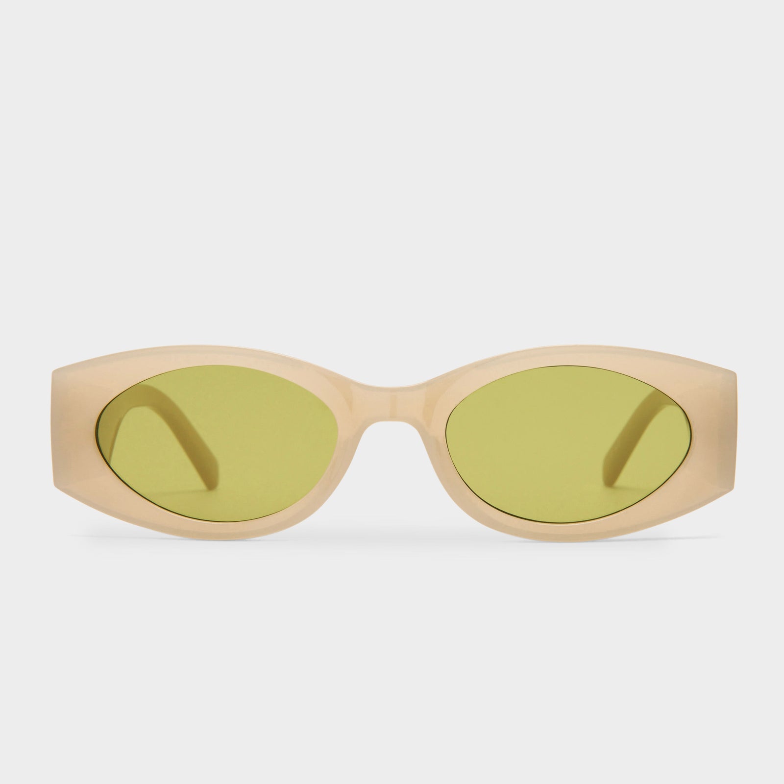 Mermaiden Oatmeal Female Oval Sunglasses | Le Specs