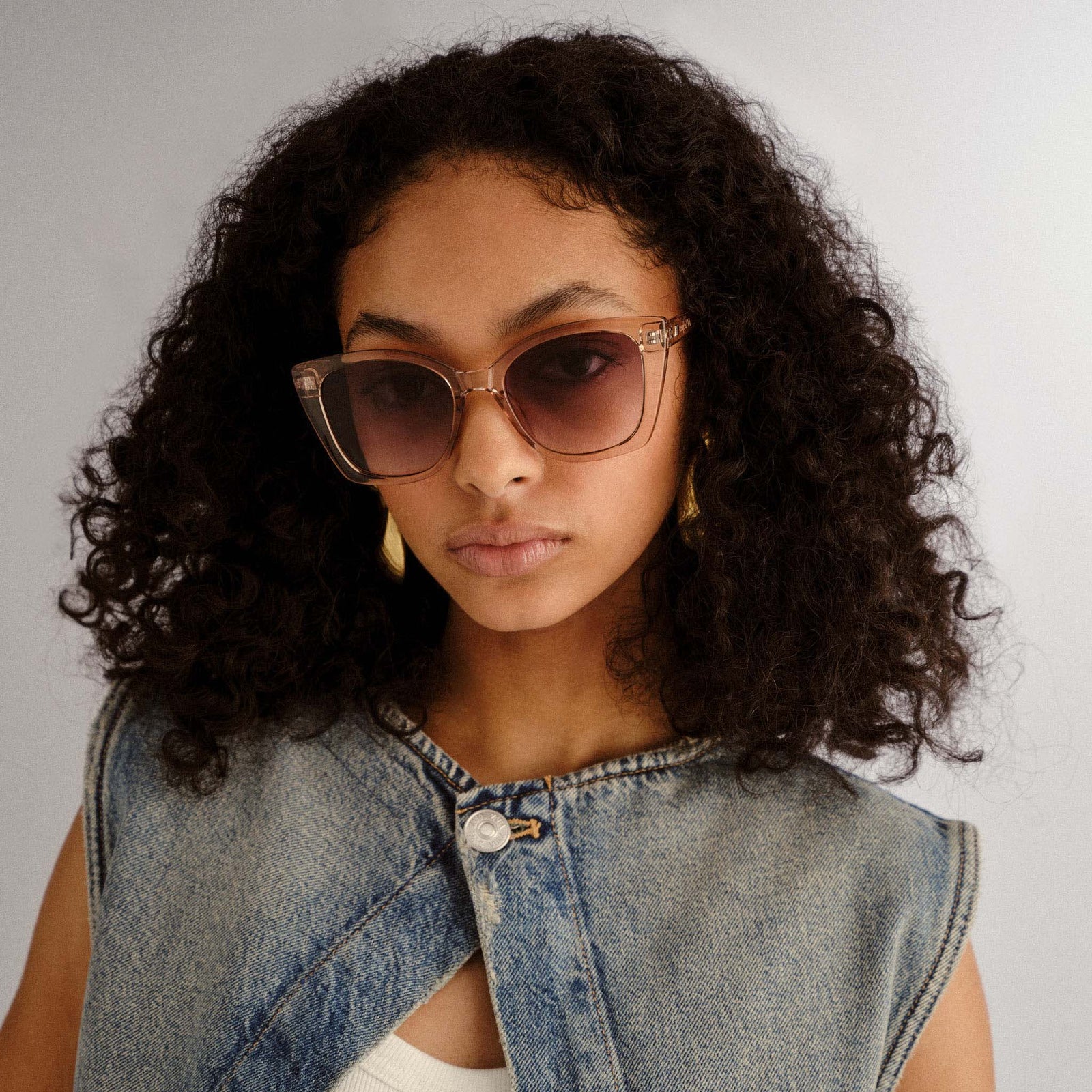 Incantation Sand Female Square Sunglasses | Le Specs