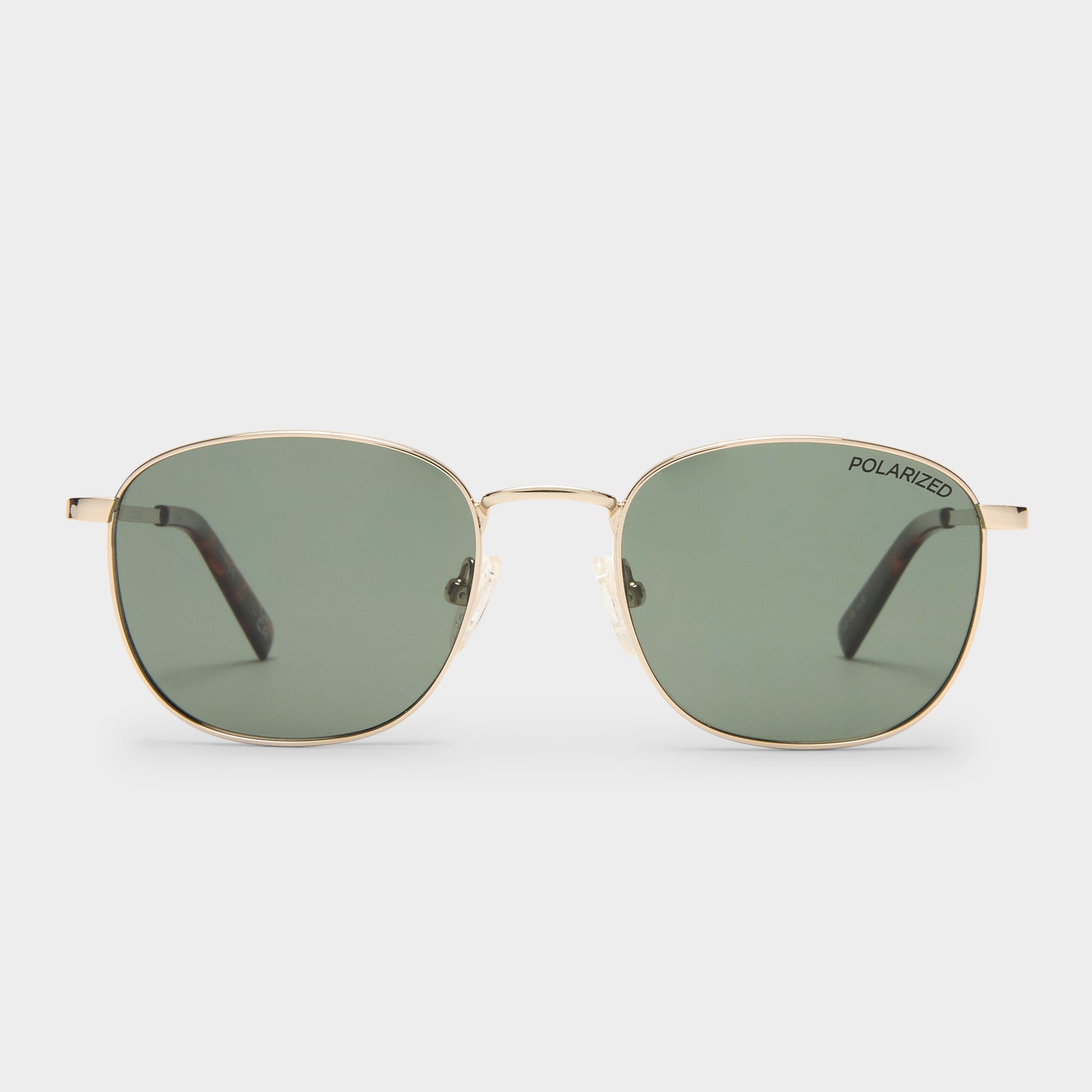 Neptune Deux Gold Uni-Sex Square Sunglasses | Le Specs