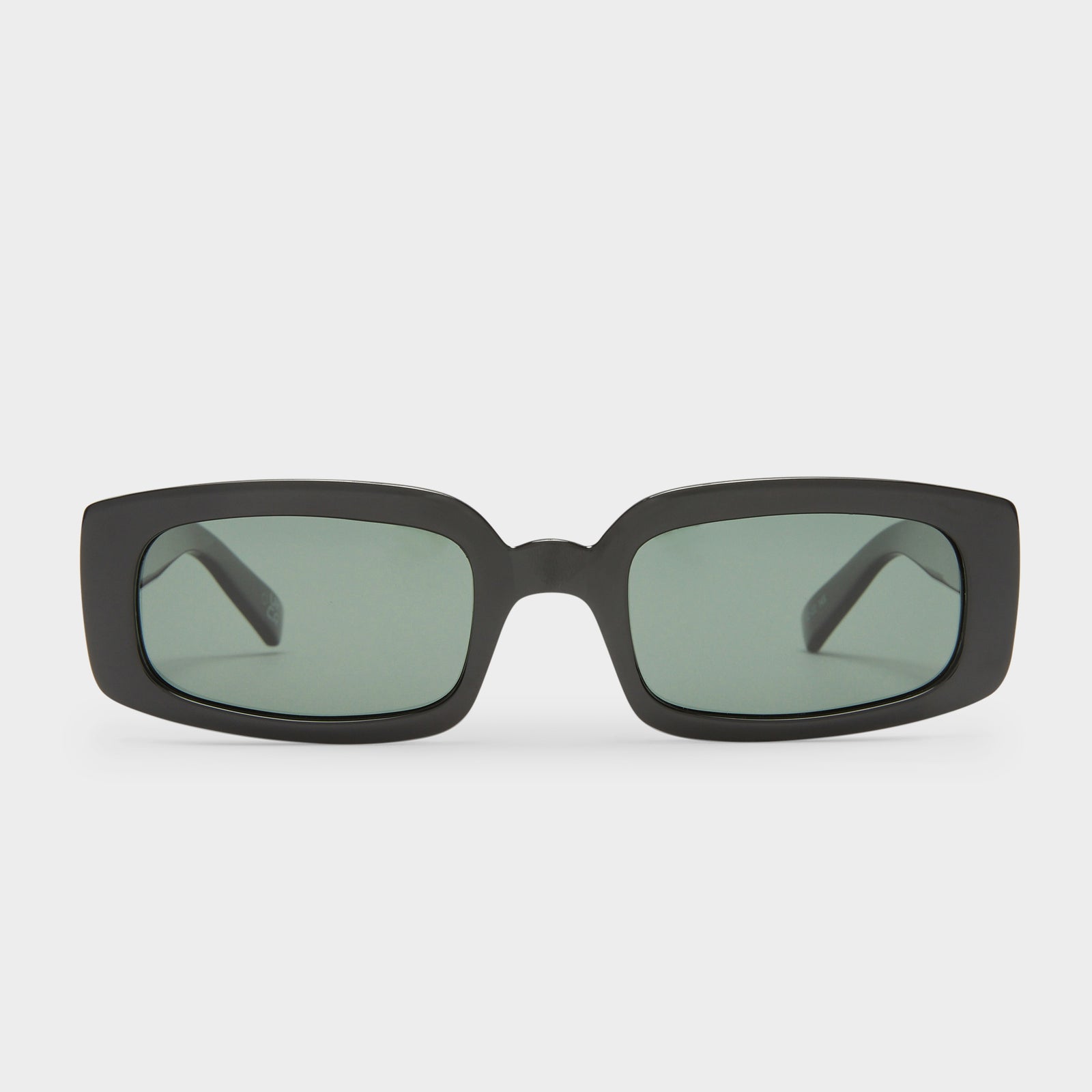 Dynamite Black Uni-Sex Rectangle Sunglasses | Le Specs