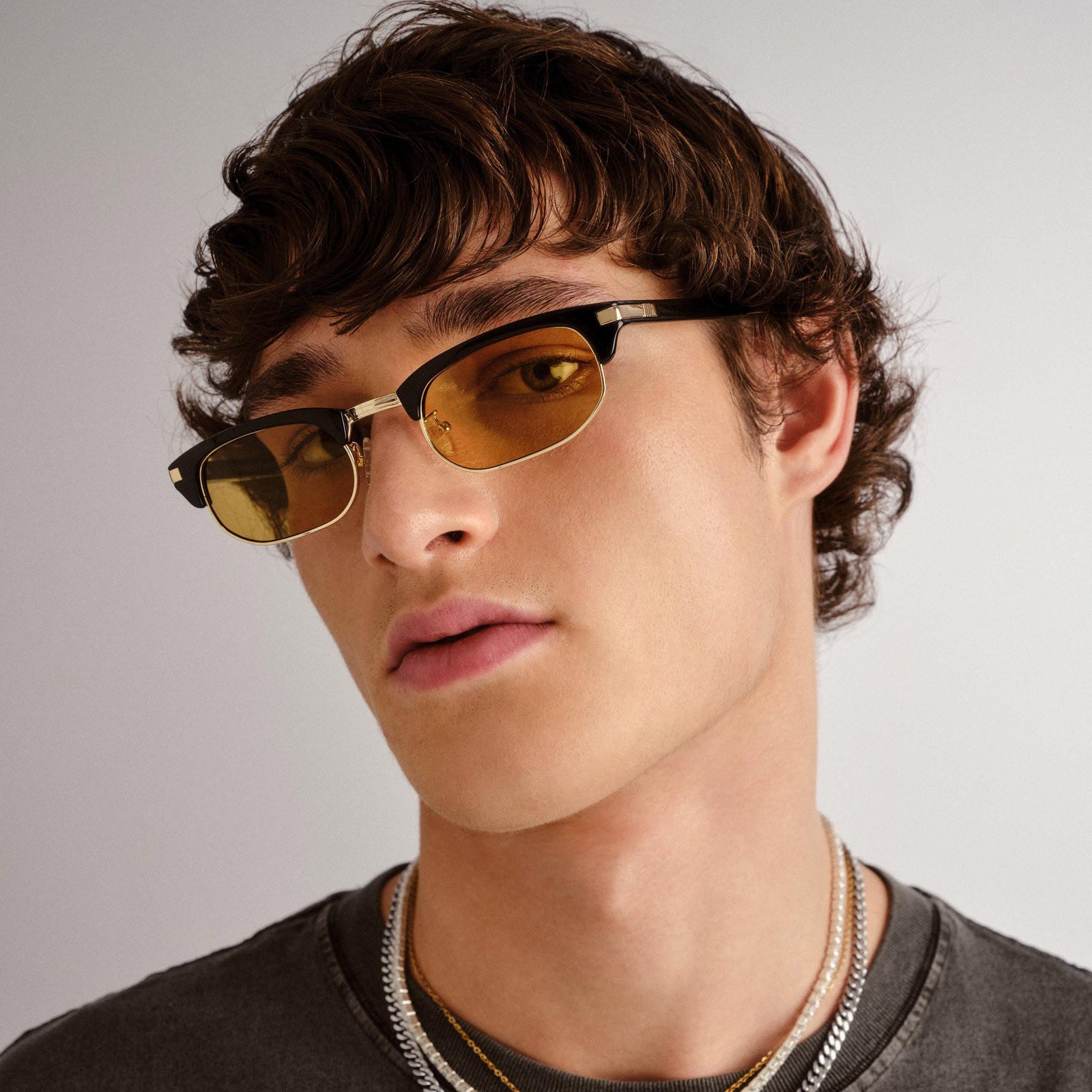 Nightingale Black Uni-Sex D-Frame Sunglasses | Le Specs