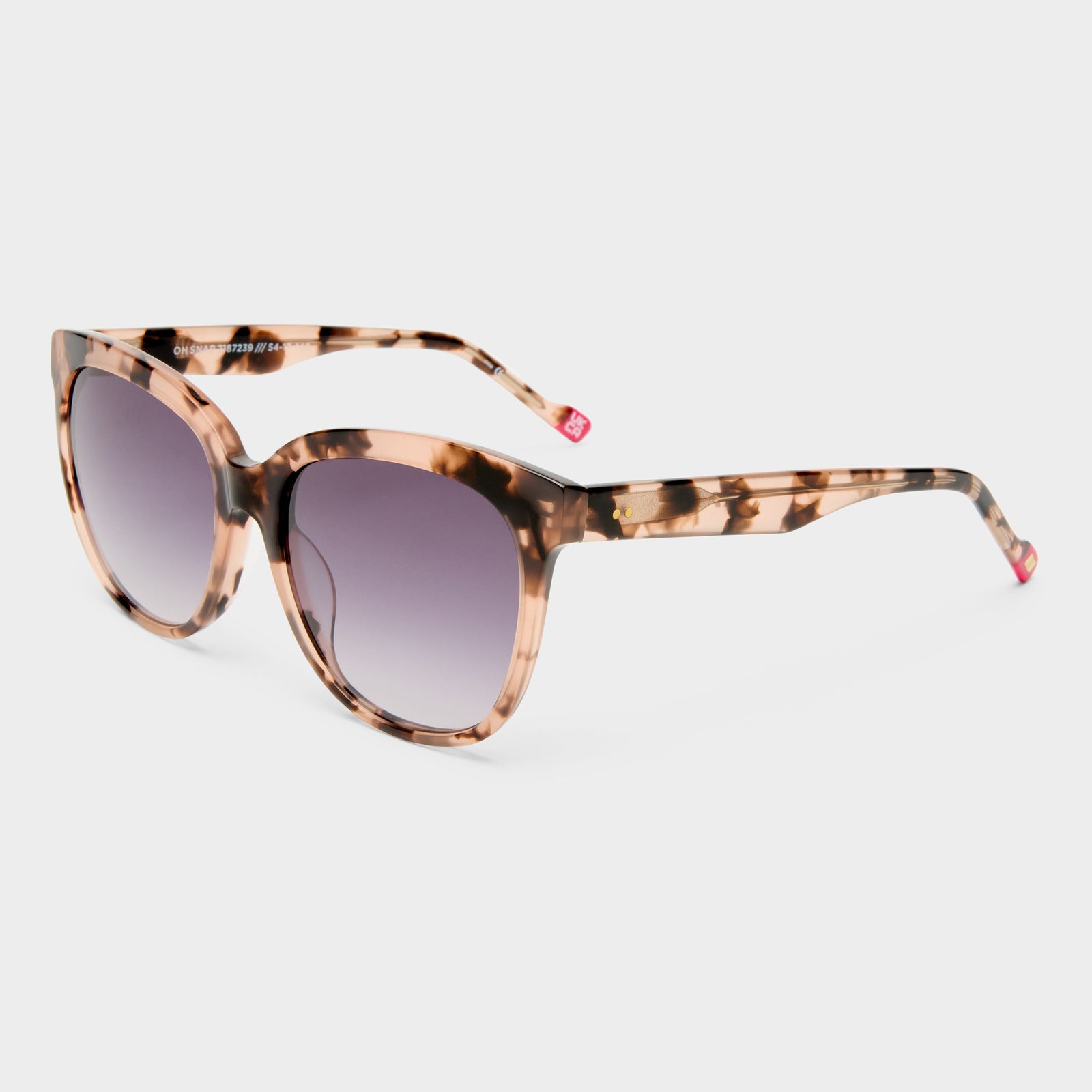 Oh Snap Rose Tort Female Round Sunglasses | Le Specs