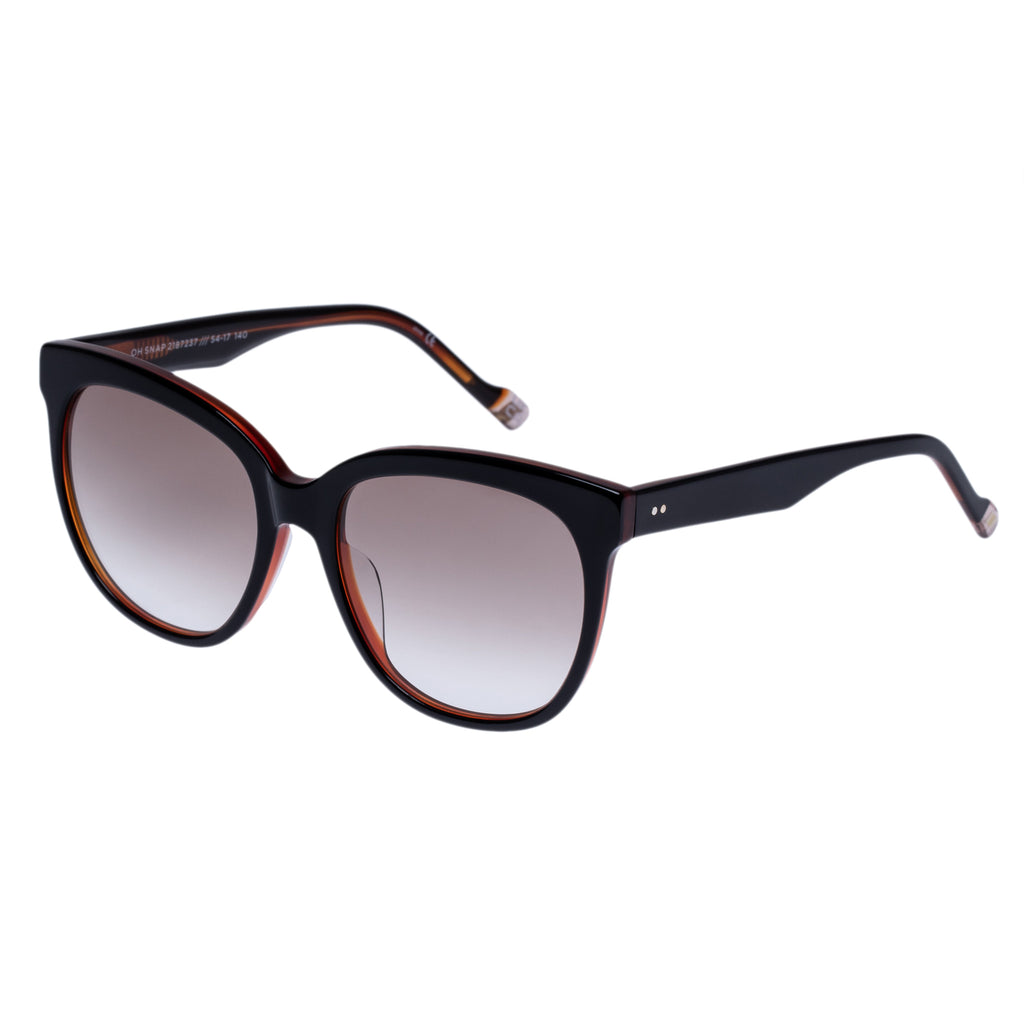 Oh Snap Black Honey Tort Women's Round Sunglasses | Le Specs