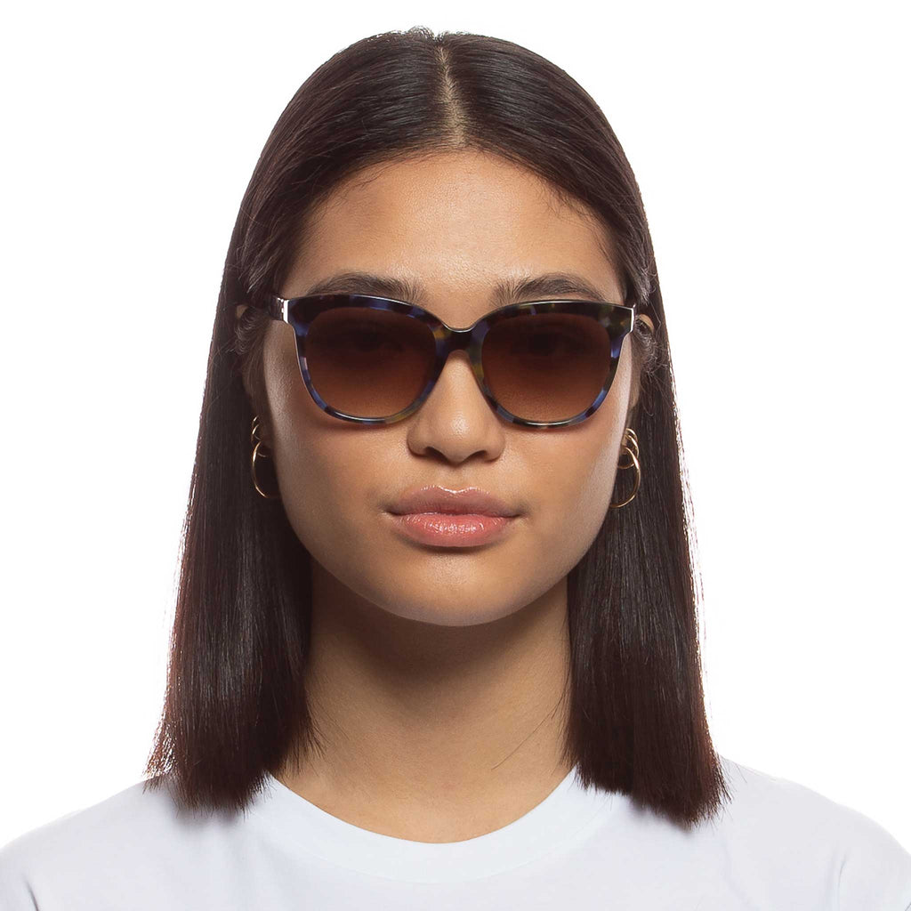 Oh Snap Navy Tortoise Shell Women's Square Sunglasses | Le Specs