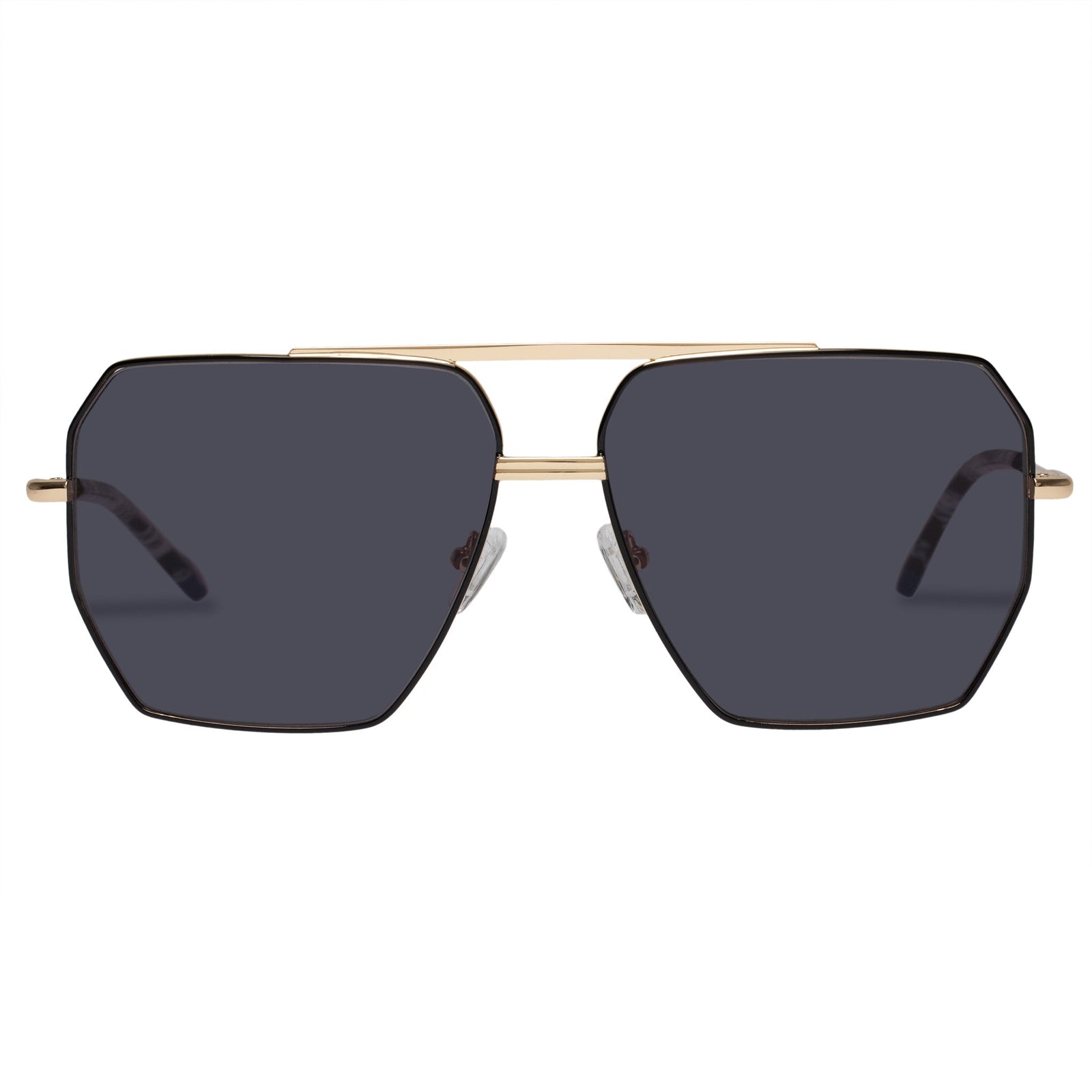 SUNGAIT Women's Lightweight Oversized Aviator Sunglasses - Mirrored  Polarized Lens Rose Gold Frame/Purple Mirror Lens