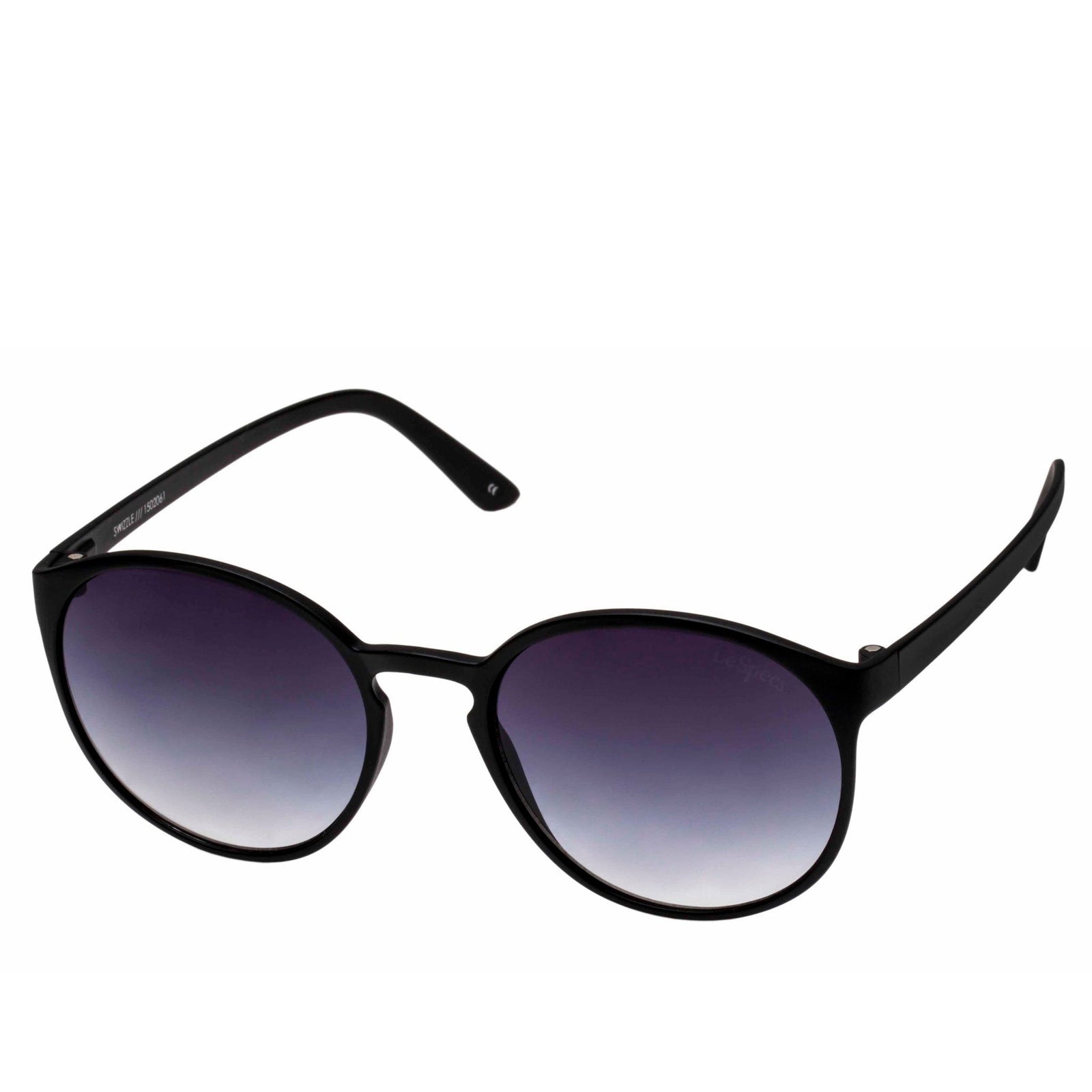 Swizzle | Matte Black-Smoke Grad Sunglasses – Le