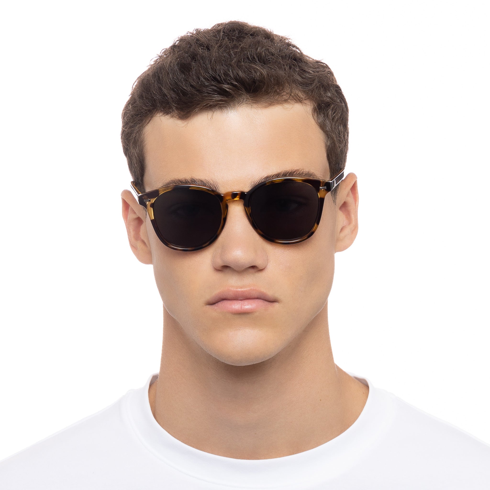 Bandwagon Syrup Tort Uni-Sex Round Sunglasses | Le Specs
