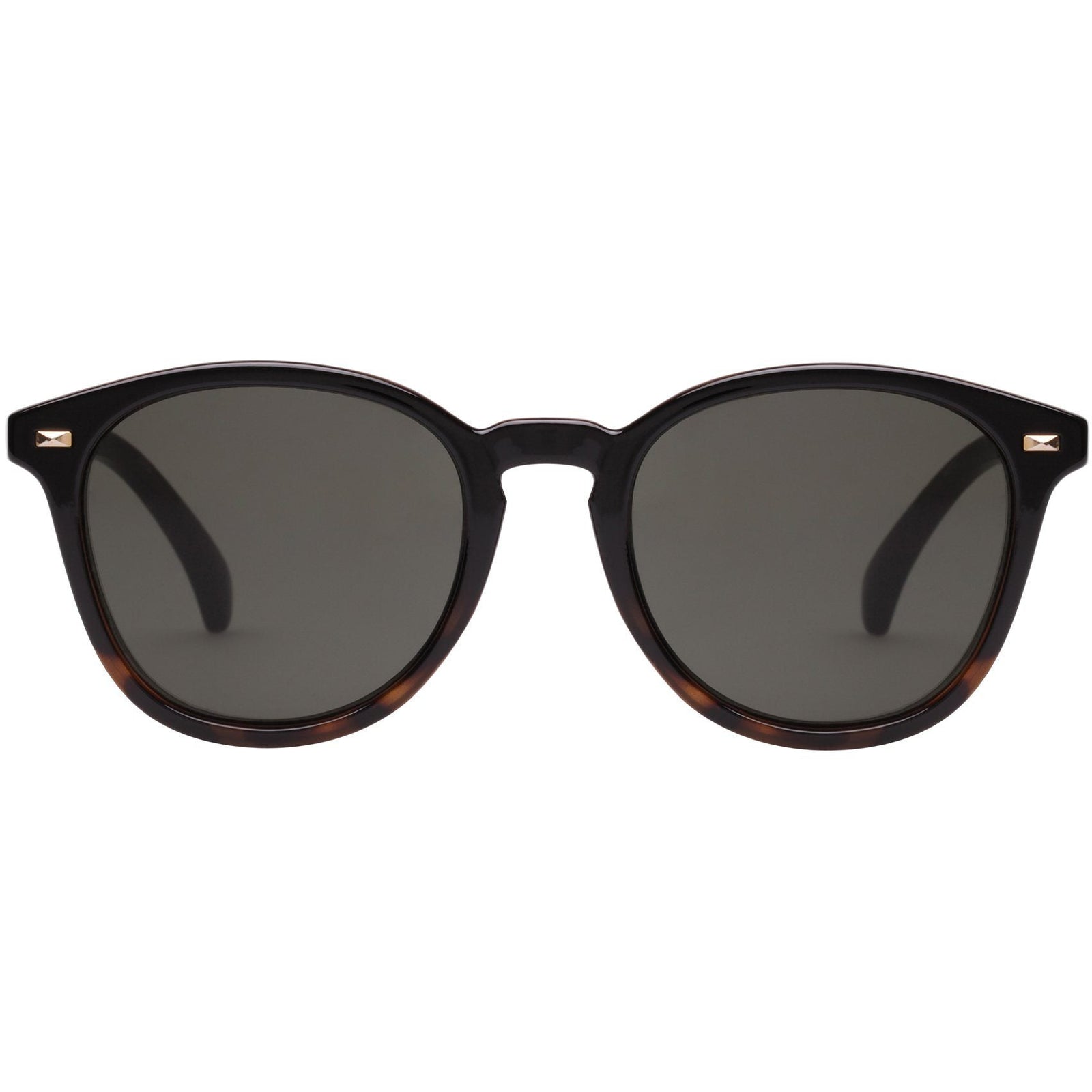 Bandwagon Matte Tort Uni-Sex Round Sunglasses