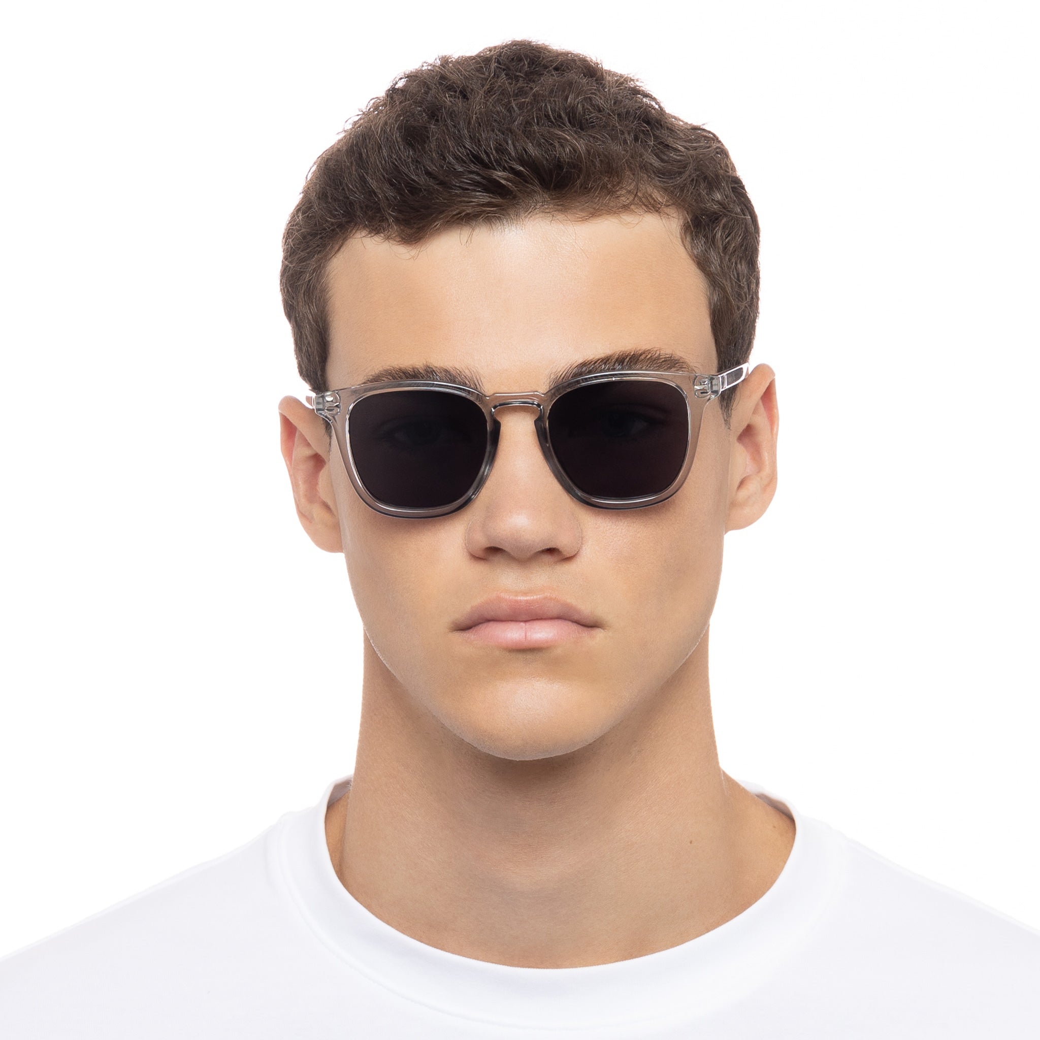 No Biggie Pewter Uni-Sex D-Frame Sunglasses | Le Specs