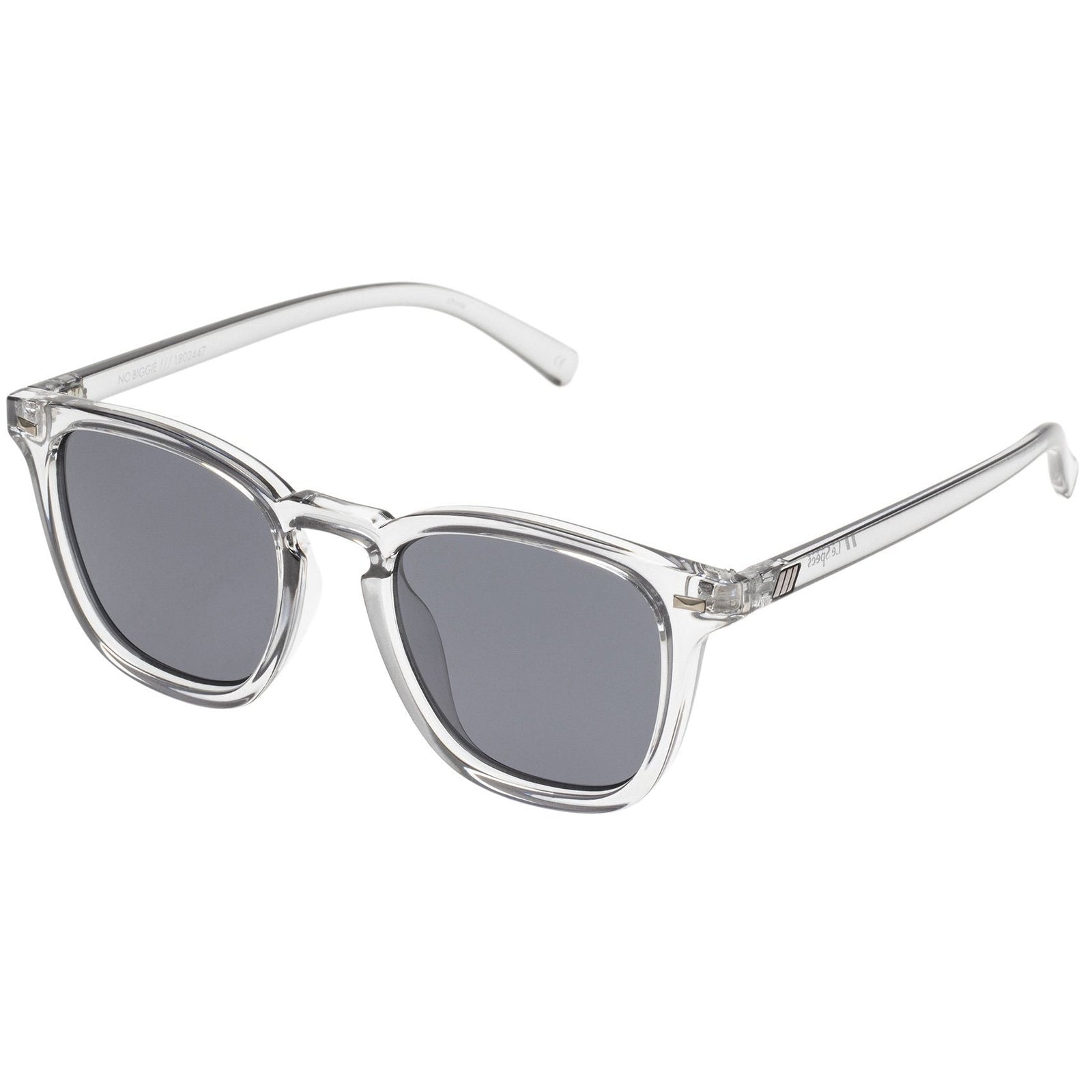 No Biggie Pewter-Smoke Mono Uni-Sex D-Frame Glasses | Le Specs