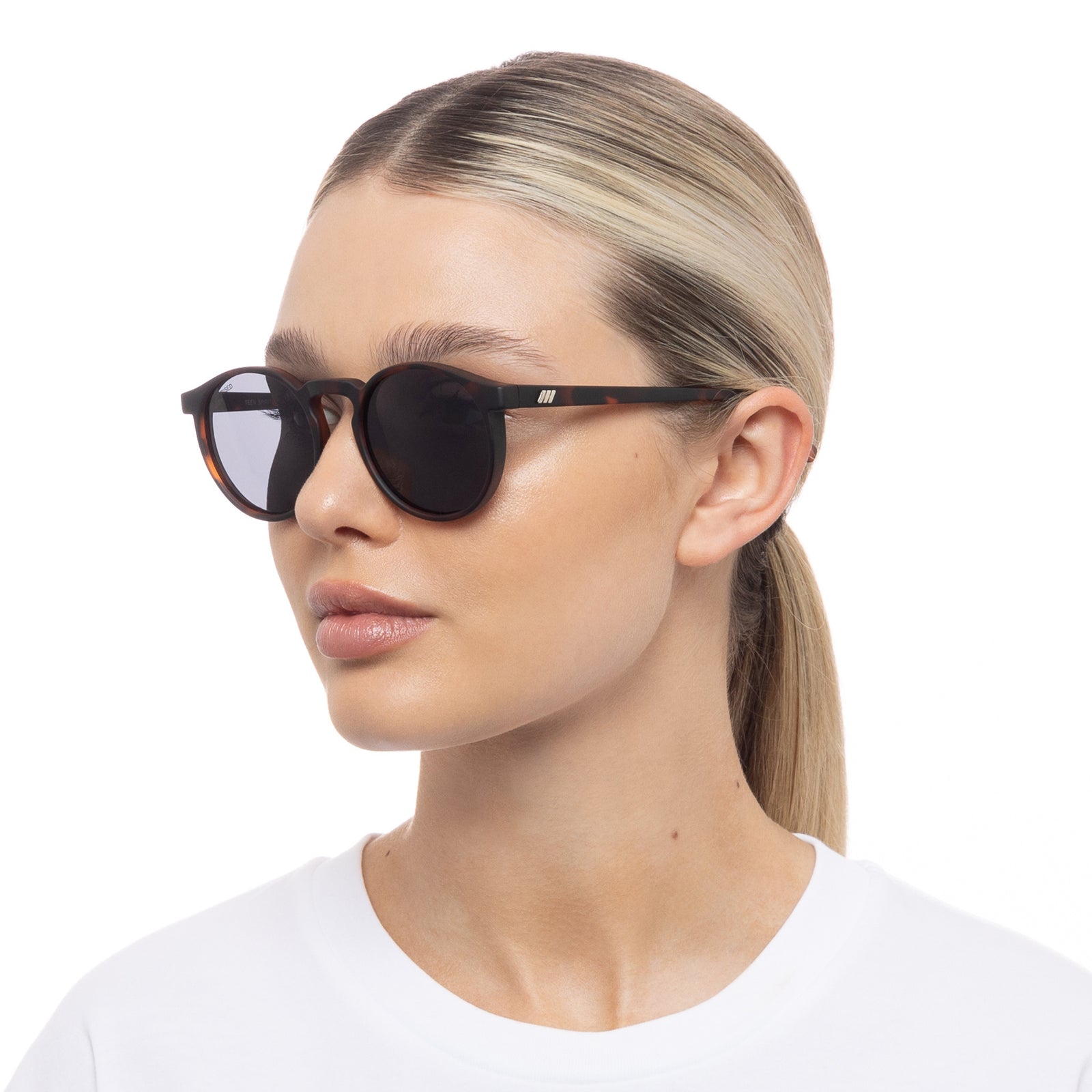 Teen Spirit Deux Matte Tort Polarized Uni-Sex Round Sunglasses