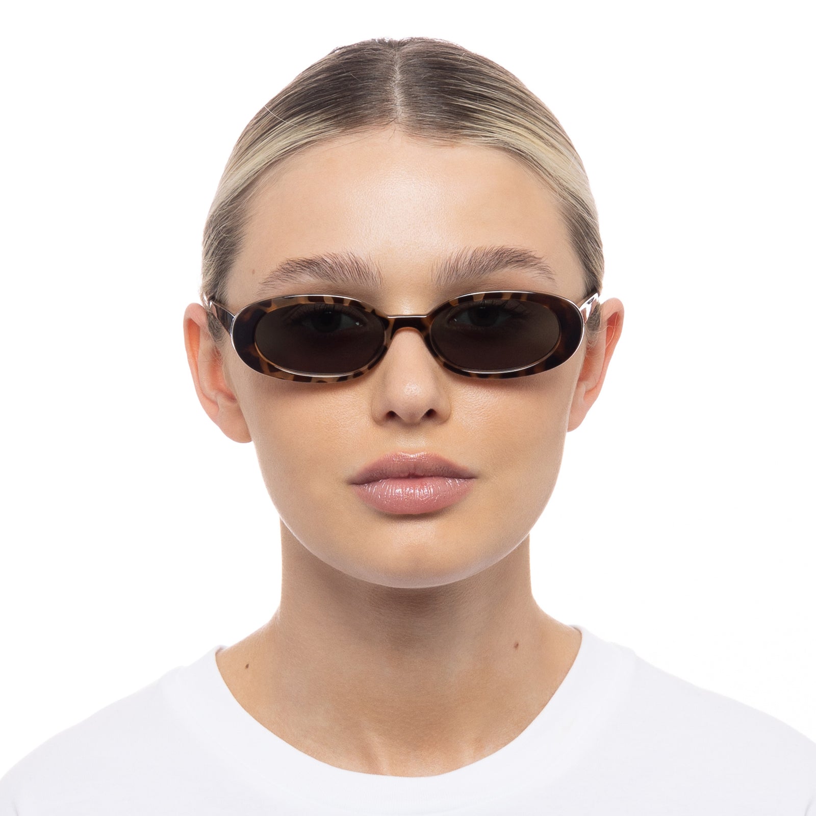 Outta Love Tort Uni-Sex Oval Sunglasses | Le Specs
