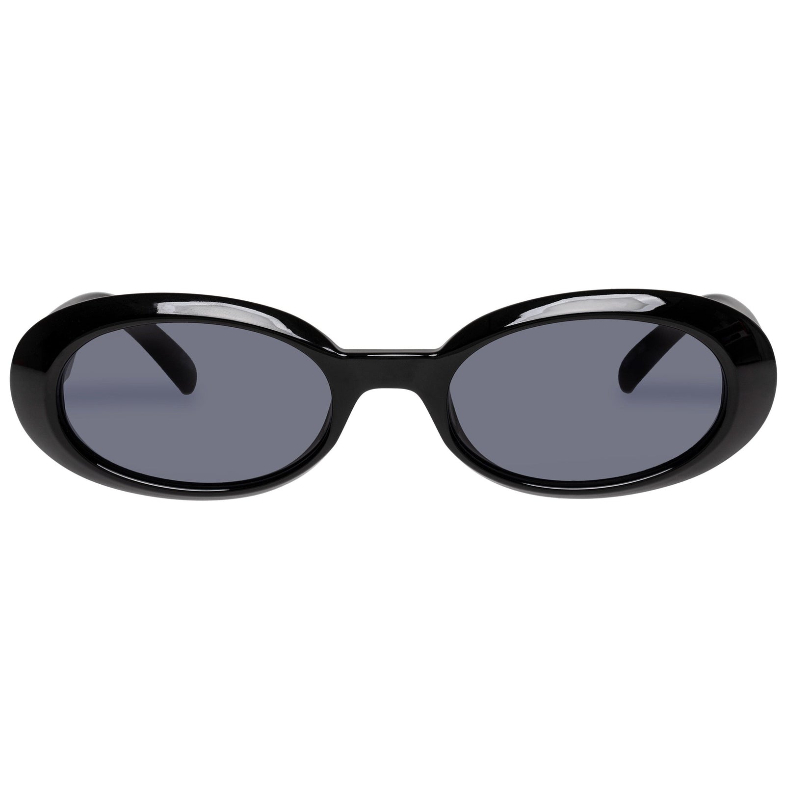 Le Specs Hydrus Link Oval Sunglasses, Black