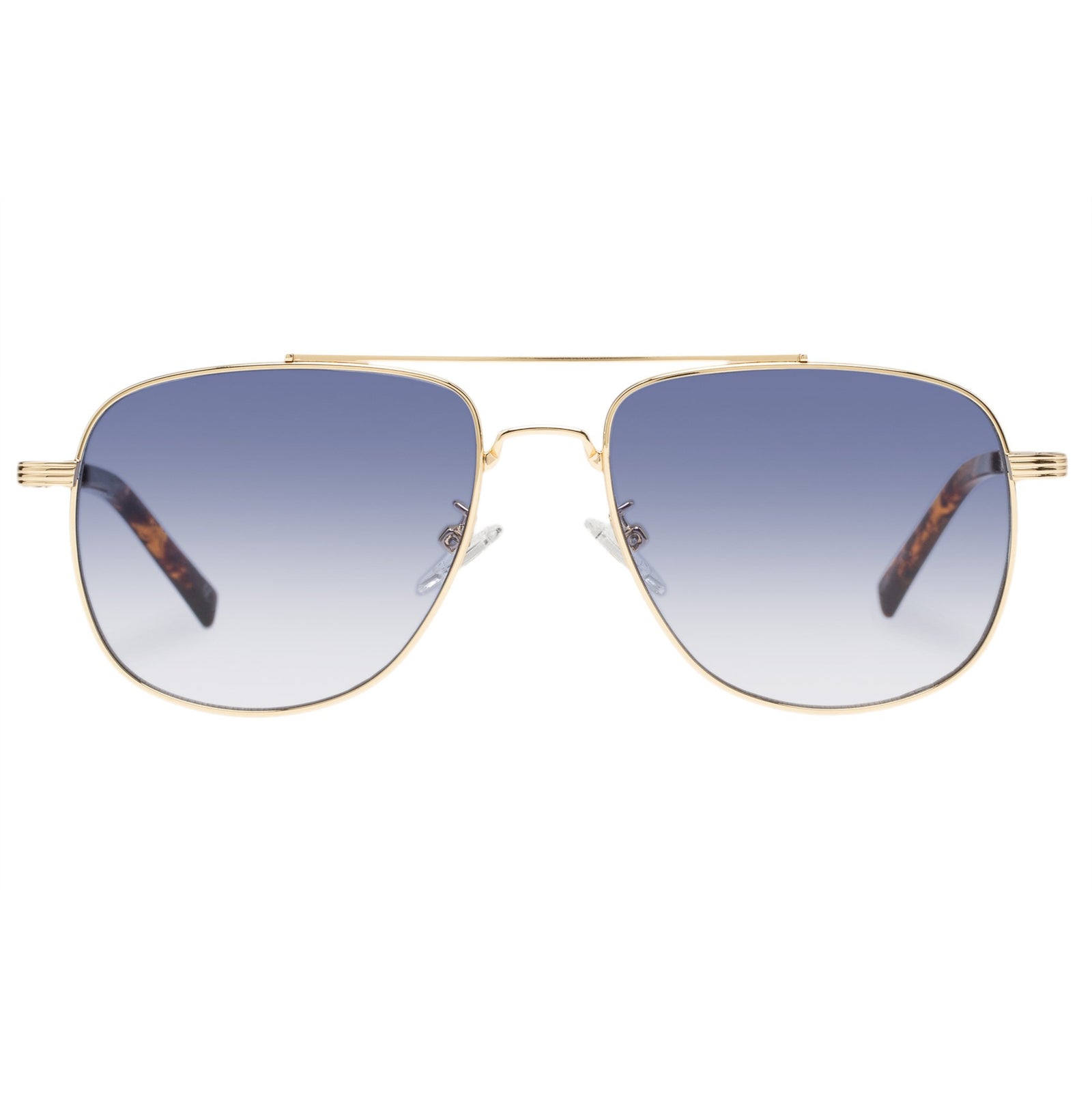Le Specs The Charmer Sunglasses Bright Gold / Blue Grad