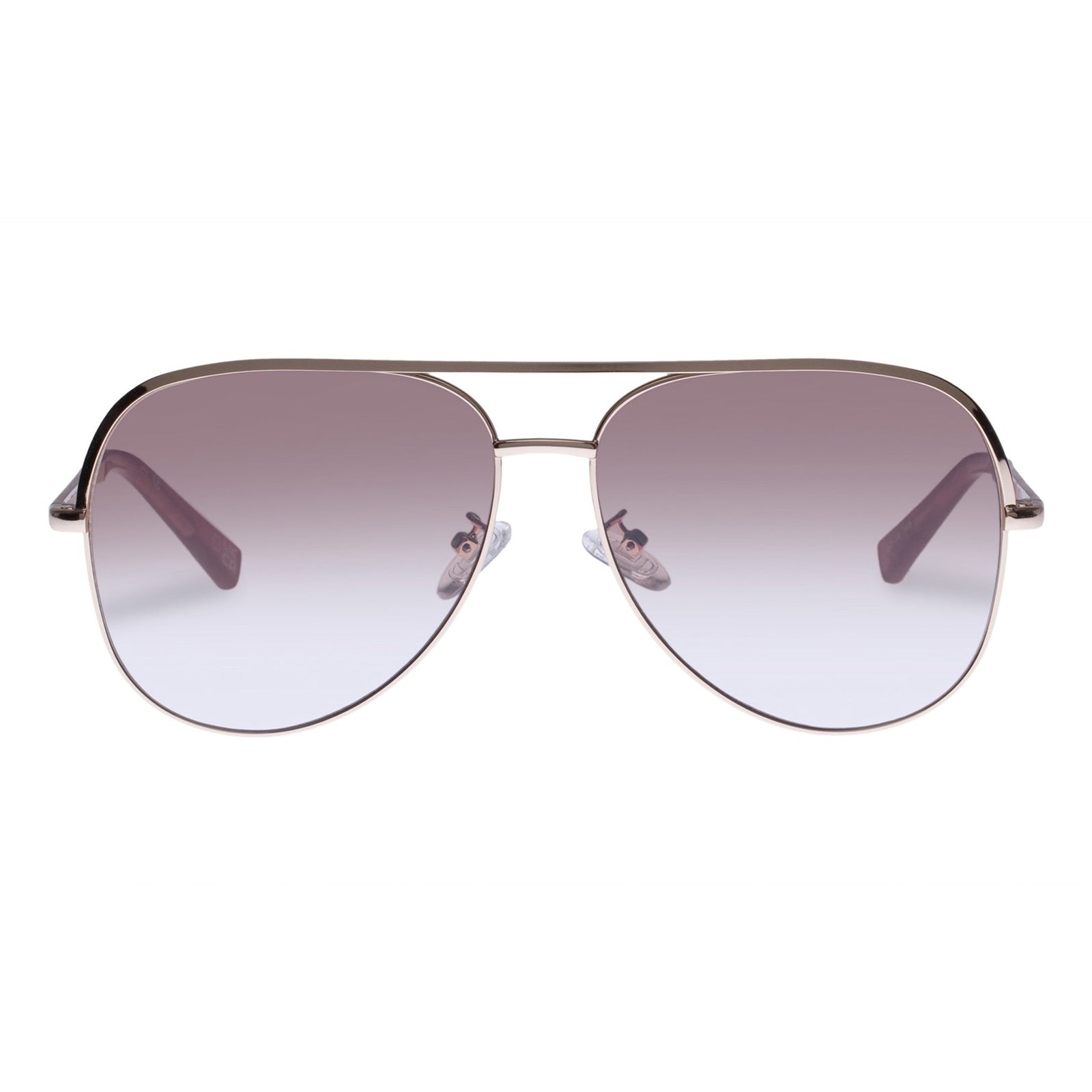 Le Specs Hey BBY 60mm Aviator Sunglasses in Gold