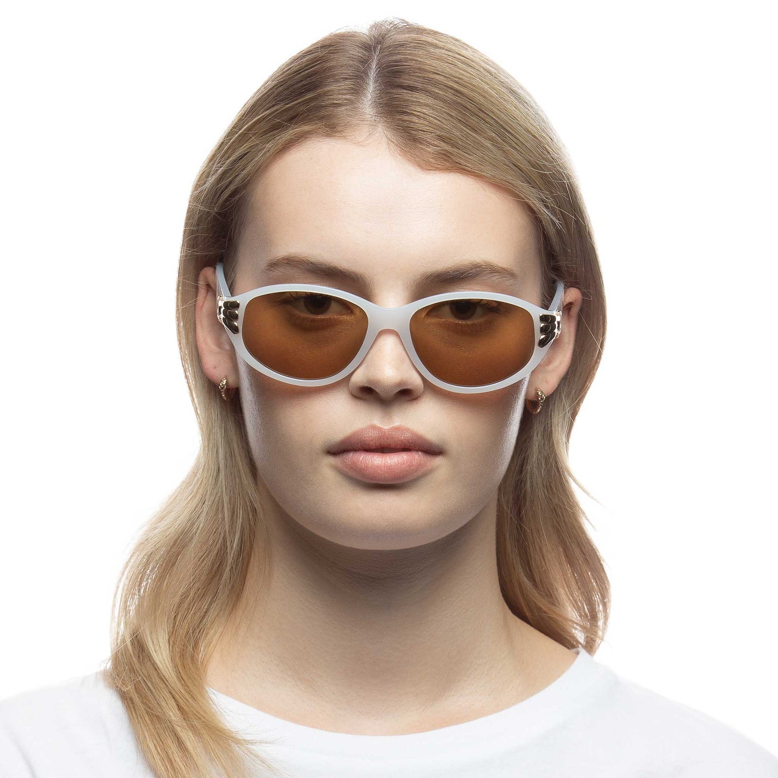 Bombshell Ltd EDT Alabaster Women's Oval Sunglasses | Le Specs