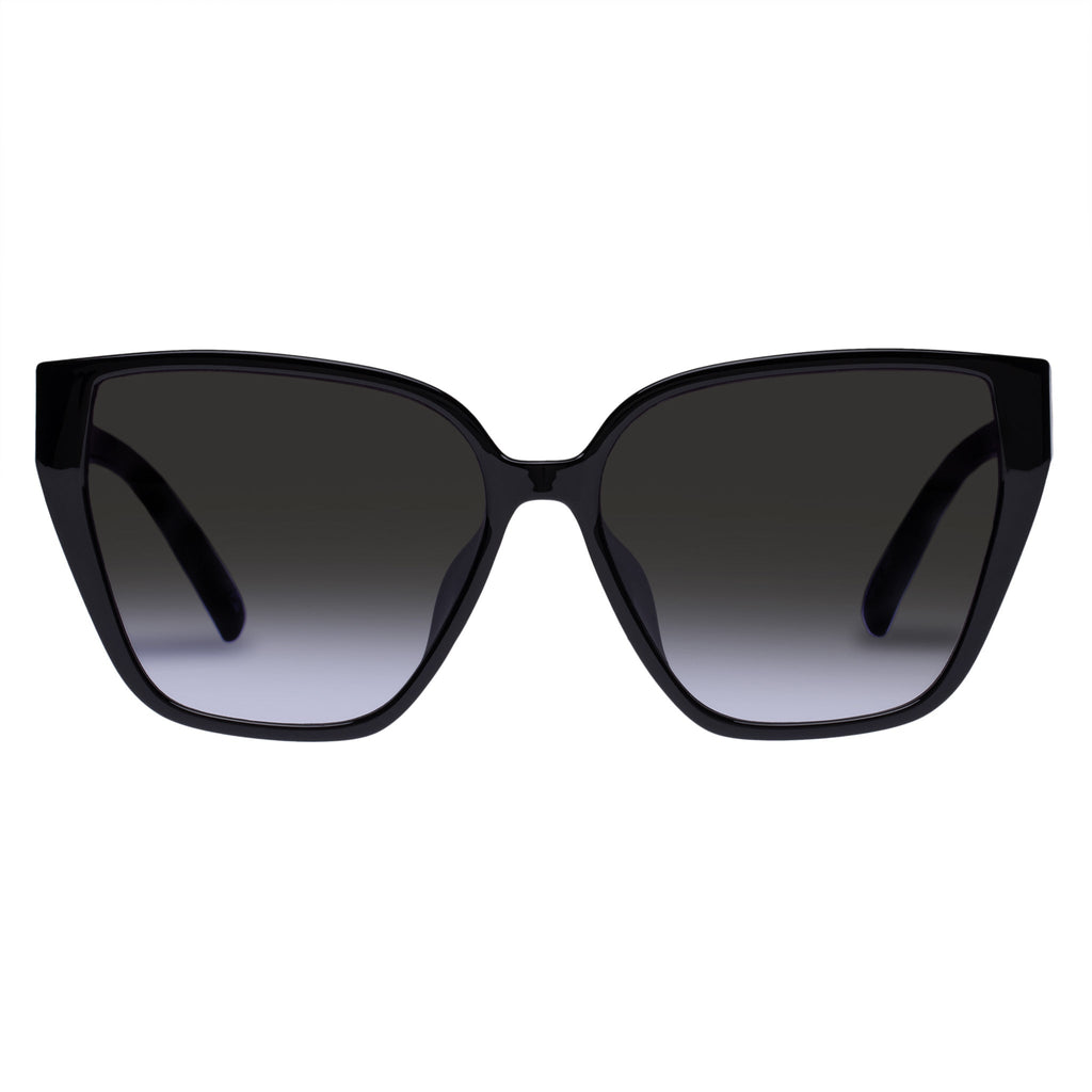 Fash-Hun Alt Fit Shiny Black Women's Cat-Eye Sunglasses | Le Specs
