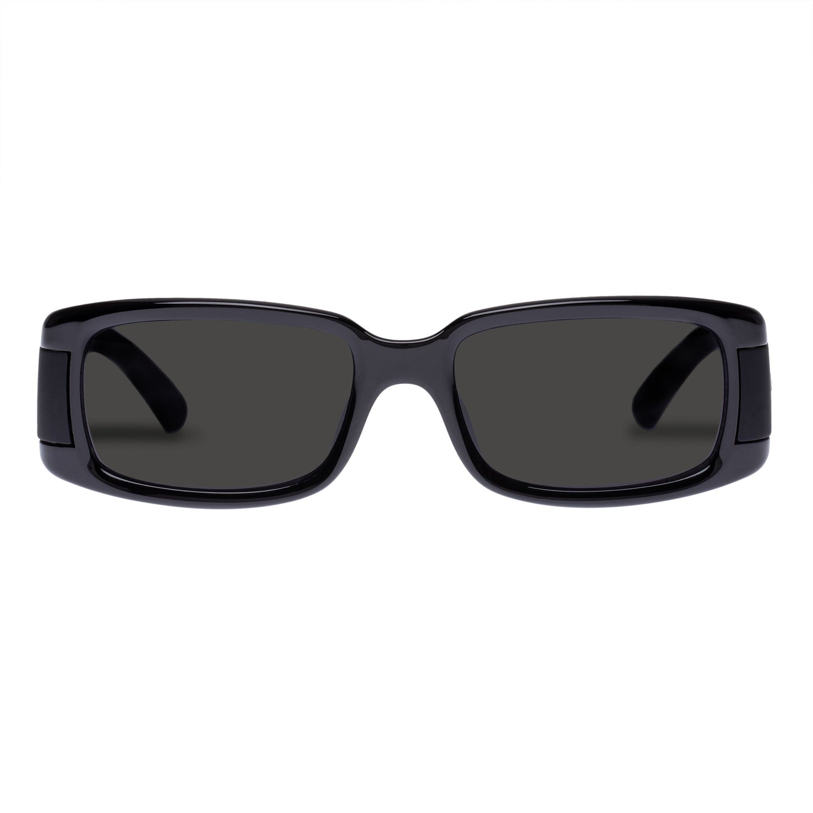 Women's Black Slim Rectangular Frame Sunglasses