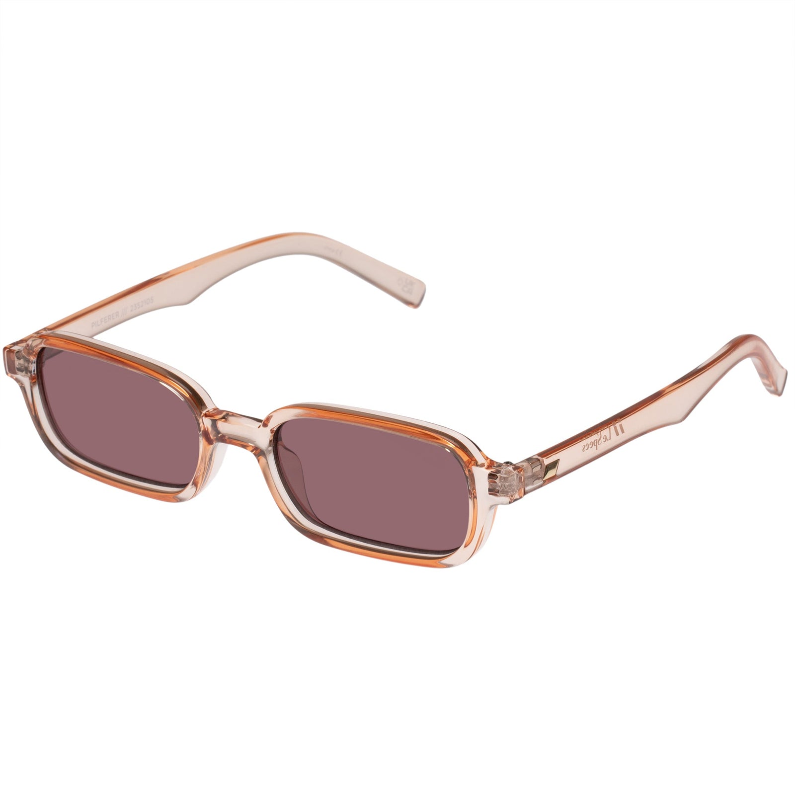 Le Specs Pilferer Sunglasses Pink Quartz / Smokey Brown Mono