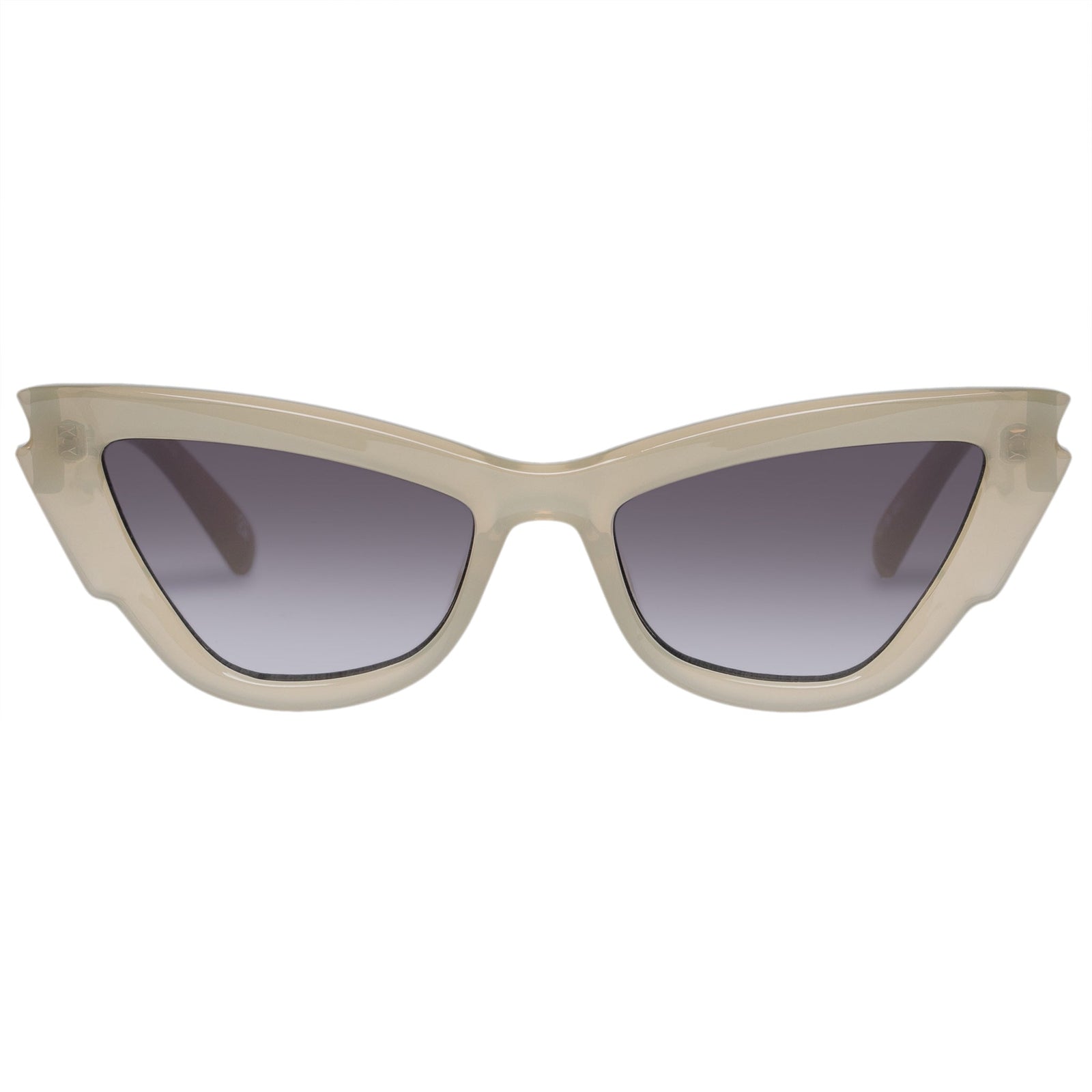 GEORGE KEBURIA Pearl White Cat-Eye Sunglasses – L'Oeuvre