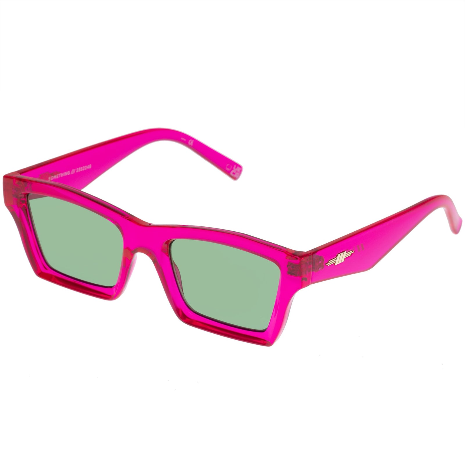 Desire Pleasure Pink / Oversize Glitter Pink Sunglass with Pink Lens
