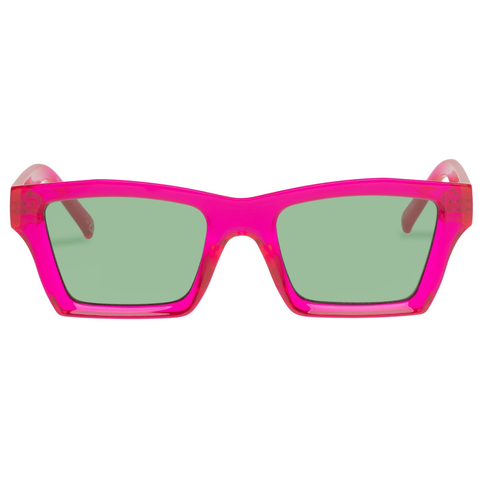 Le Specs - Something, D-Frame Sunglasses, Hyper Pink, Medium