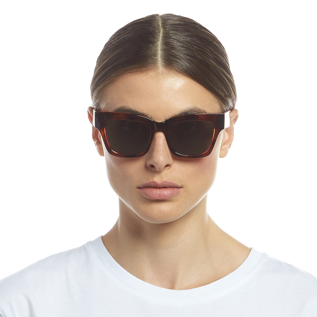 Georgica Toffee Tort Women's Square Sunglasses | Le Specs