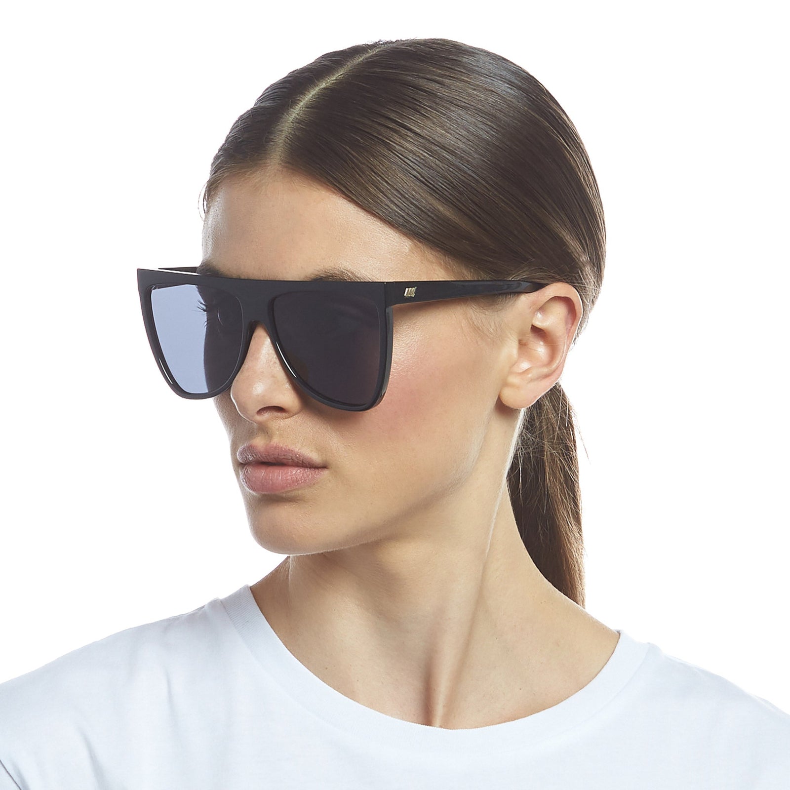 saint laurent sunglasses on face