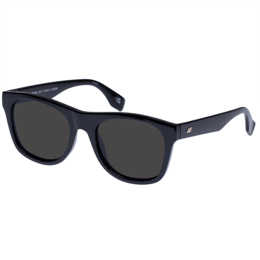 Petty Trash Black Uni-Sex D-Frame Sunglasses | Le Specs