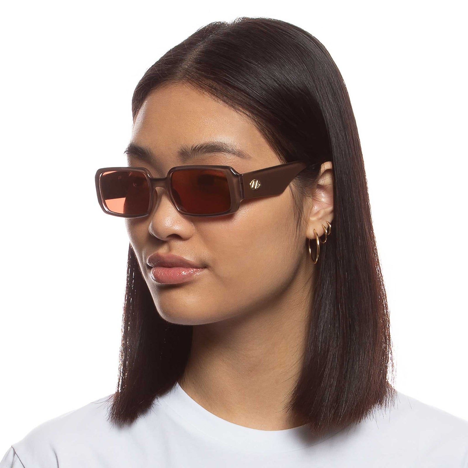Trash Talk Black Uni-Sex Rectangle Sunglasses