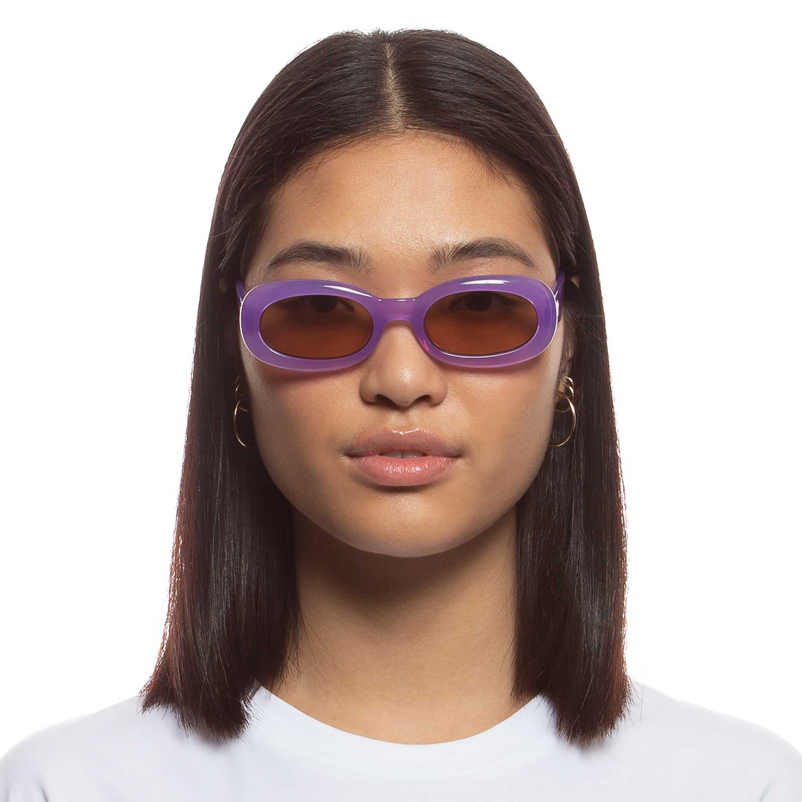 The Impeccable Electric Violet Uni-Sex Rectangle Sunglasses